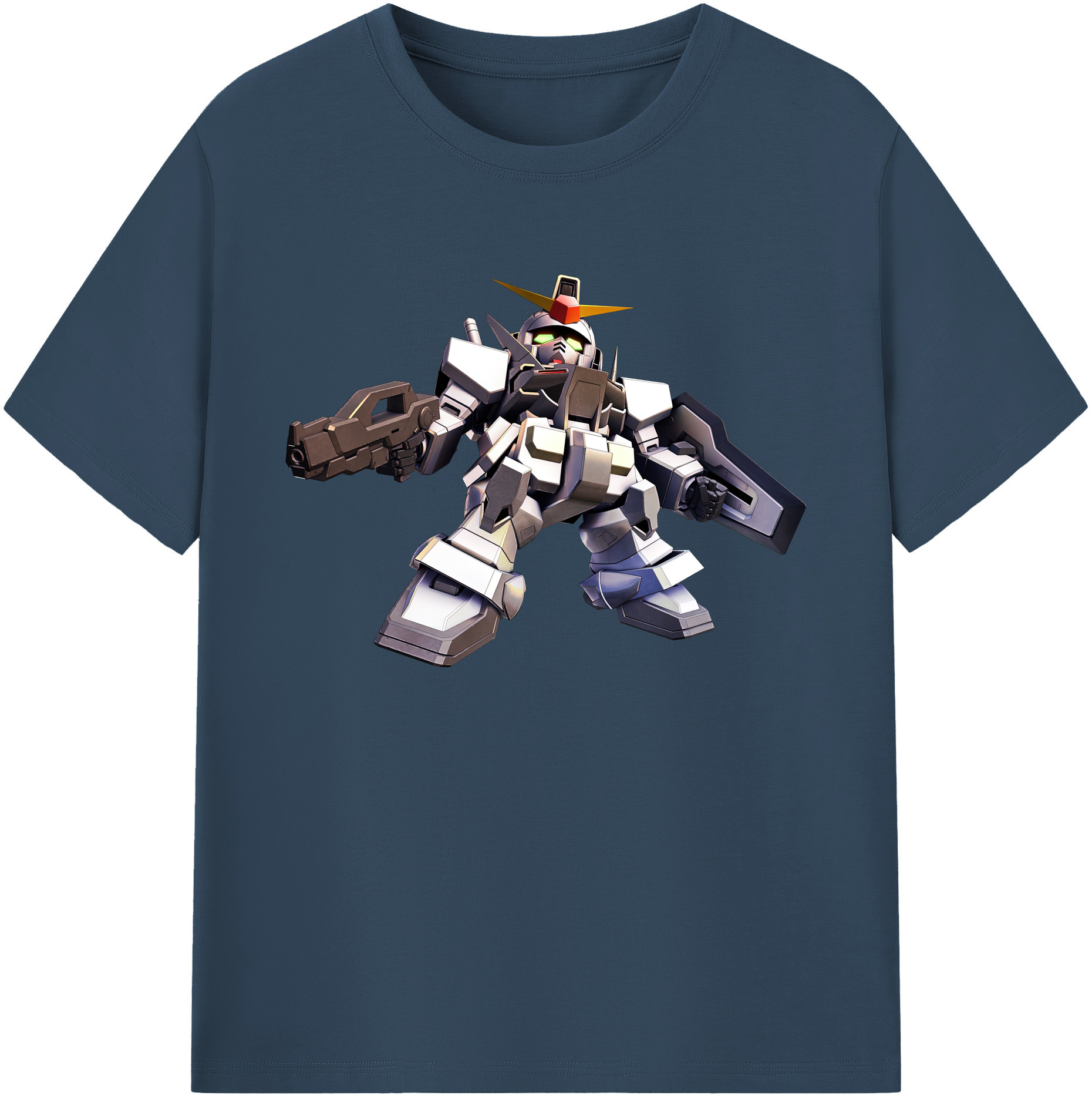 （画像用） 機動戦士ガンダム Mobile Suit Gundam 綿100％ メンズ半袖Tシャツ｜肌触りやわらか＆通気性