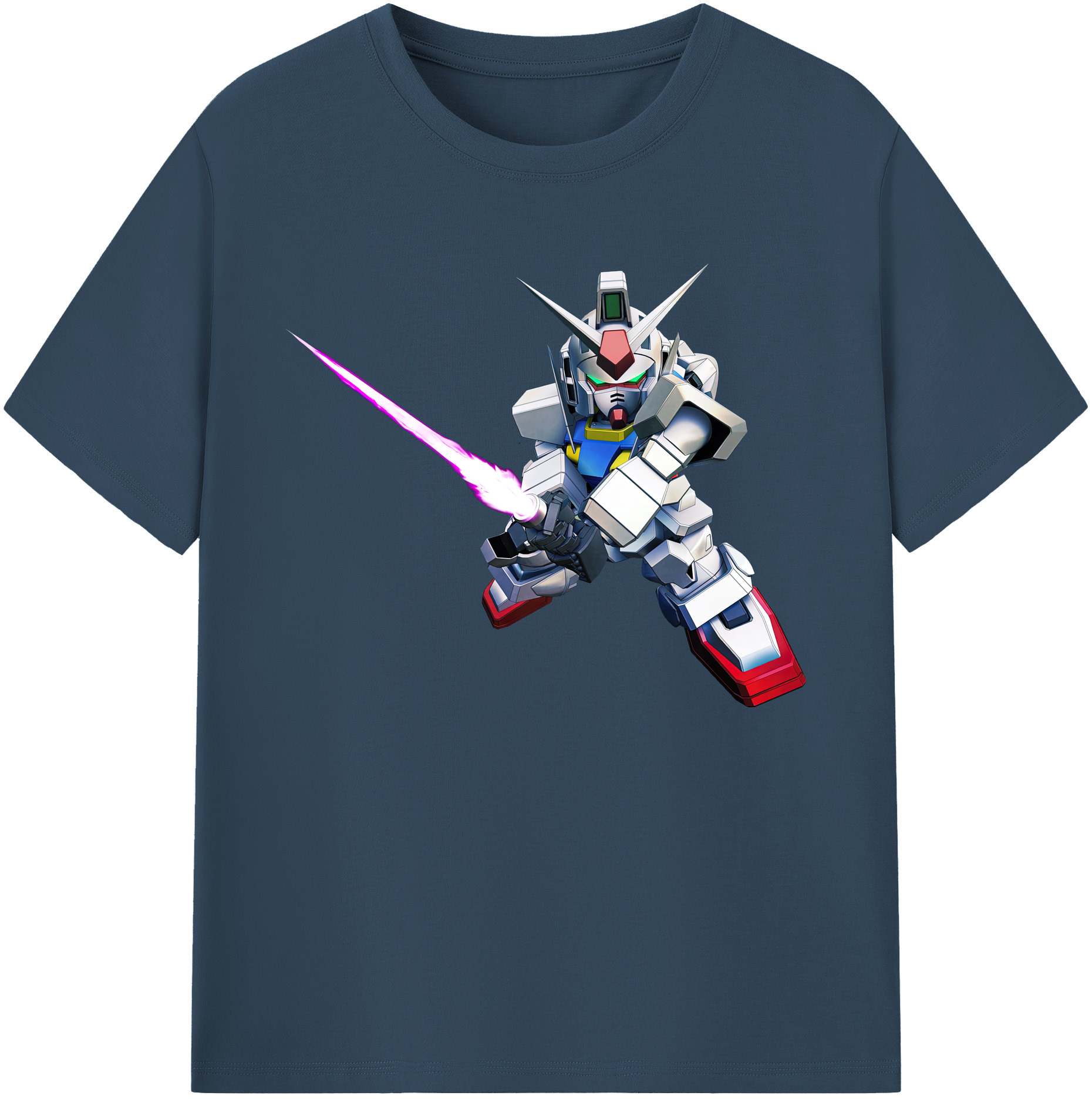 （画像用） 機動戦士ガンダム Mobile Suit Gundam 綿100％ メンズ半袖Tシャツ｜肌触りやわらか＆通気性