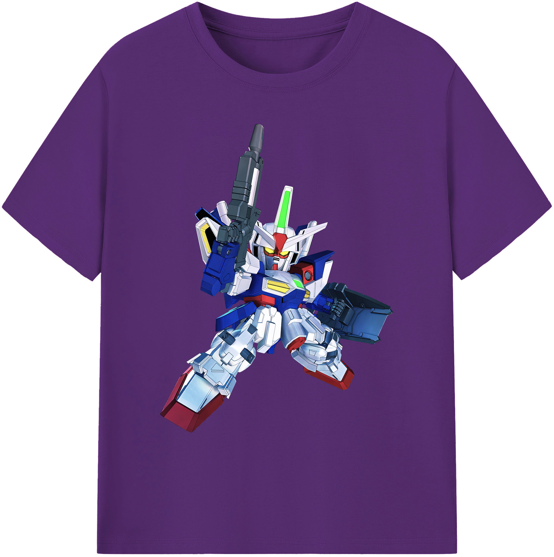（画像用） 機動戦士ガンダム Mobile Suit Gundam 綿100％ メンズ半袖Tシャツ｜肌触りやわらか＆通気性