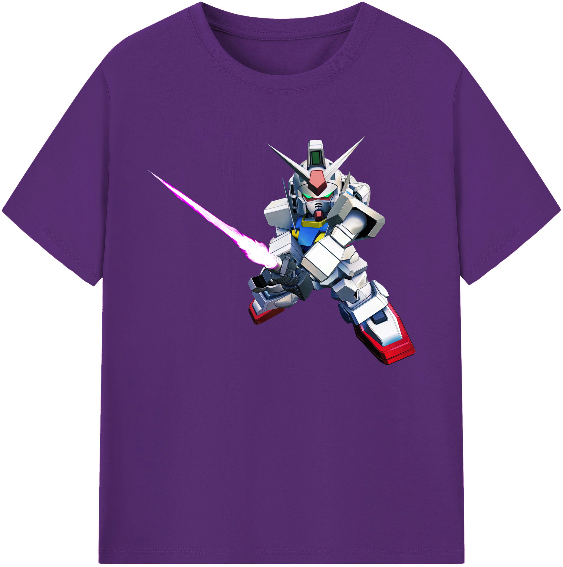 （画像用） 機動戦士ガンダム Mobile Suit Gundam 綿100％ メンズ半袖Tシャツ｜肌触りやわらか＆通気性
