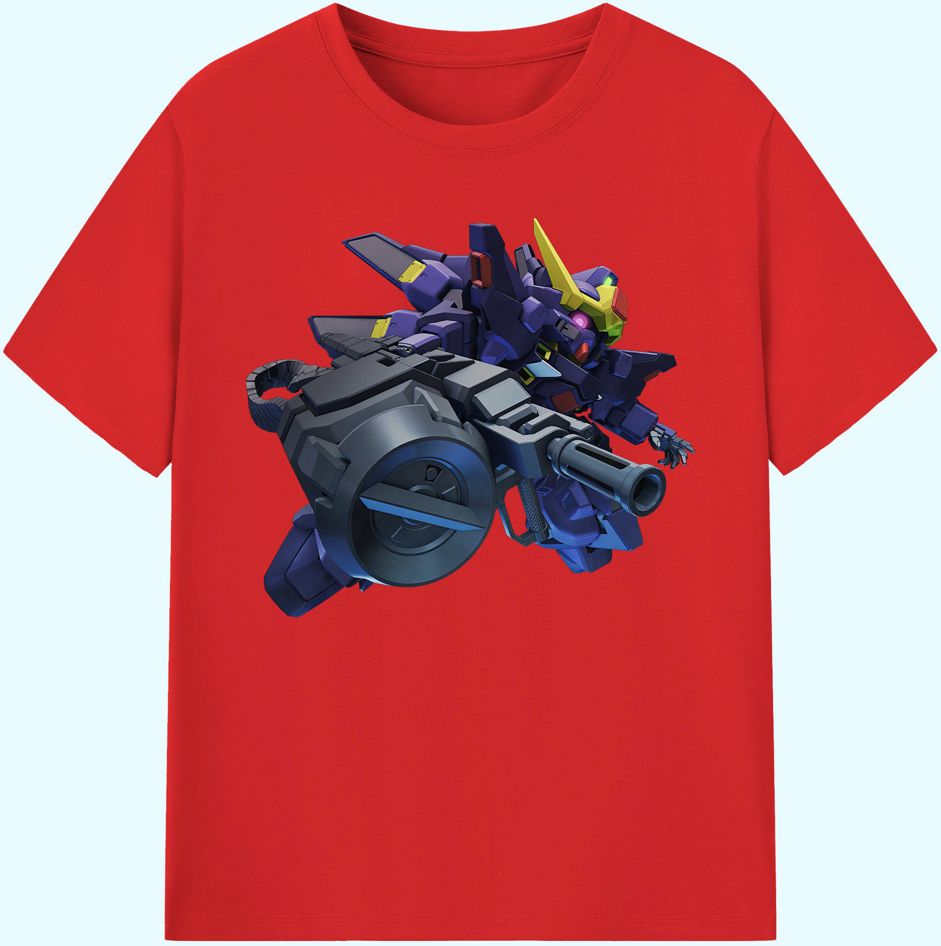 （画像用） 機動戦士ガンダム Mobile Suit Gundam 綿100％ メンズ半袖Tシャツ｜肌触りやわらか＆通気性