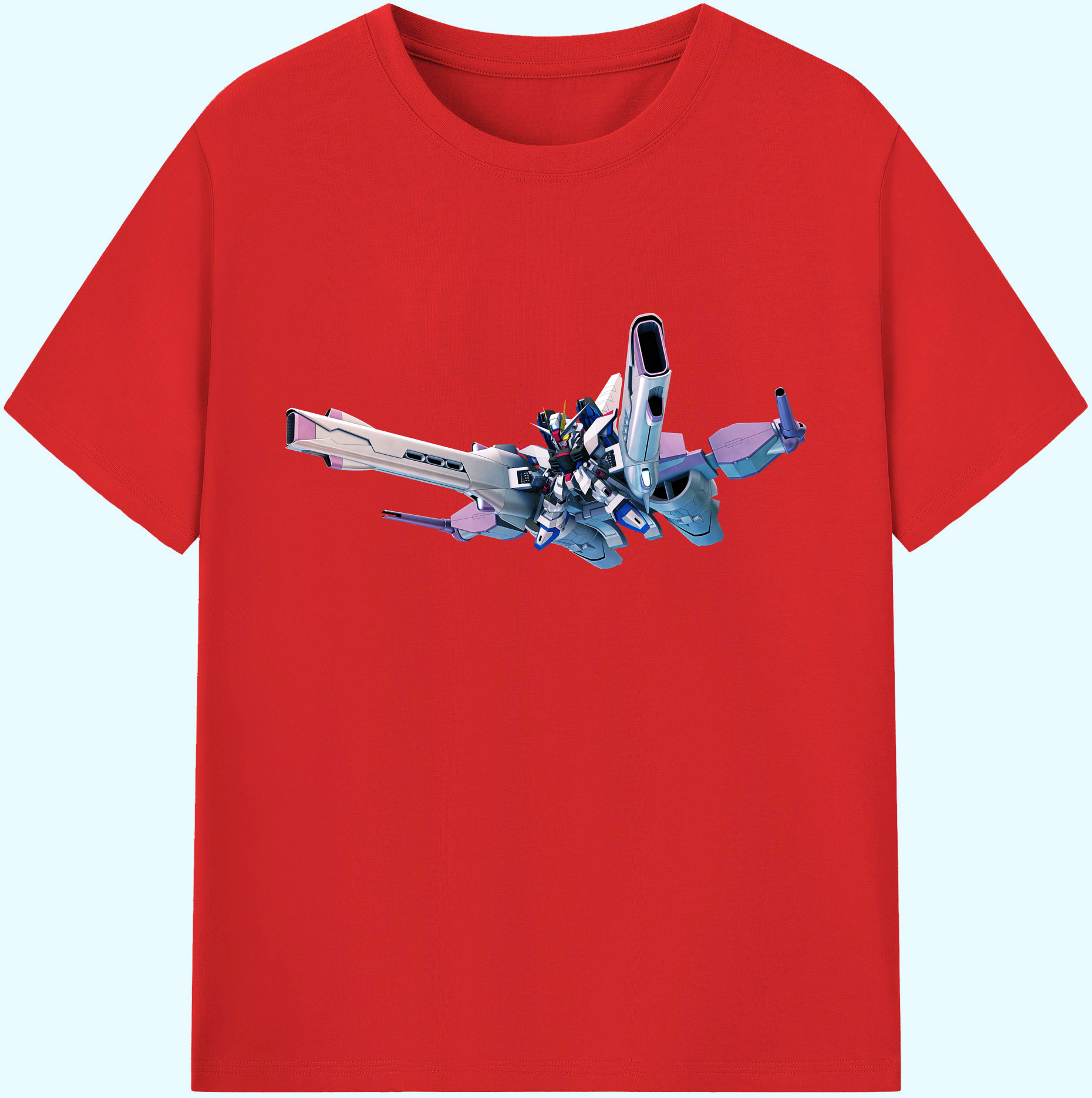 （画像用） 機動戦士ガンダム Mobile Suit Gundam 綿100％ メンズ半袖Tシャツ｜肌触りやわらか＆通気性