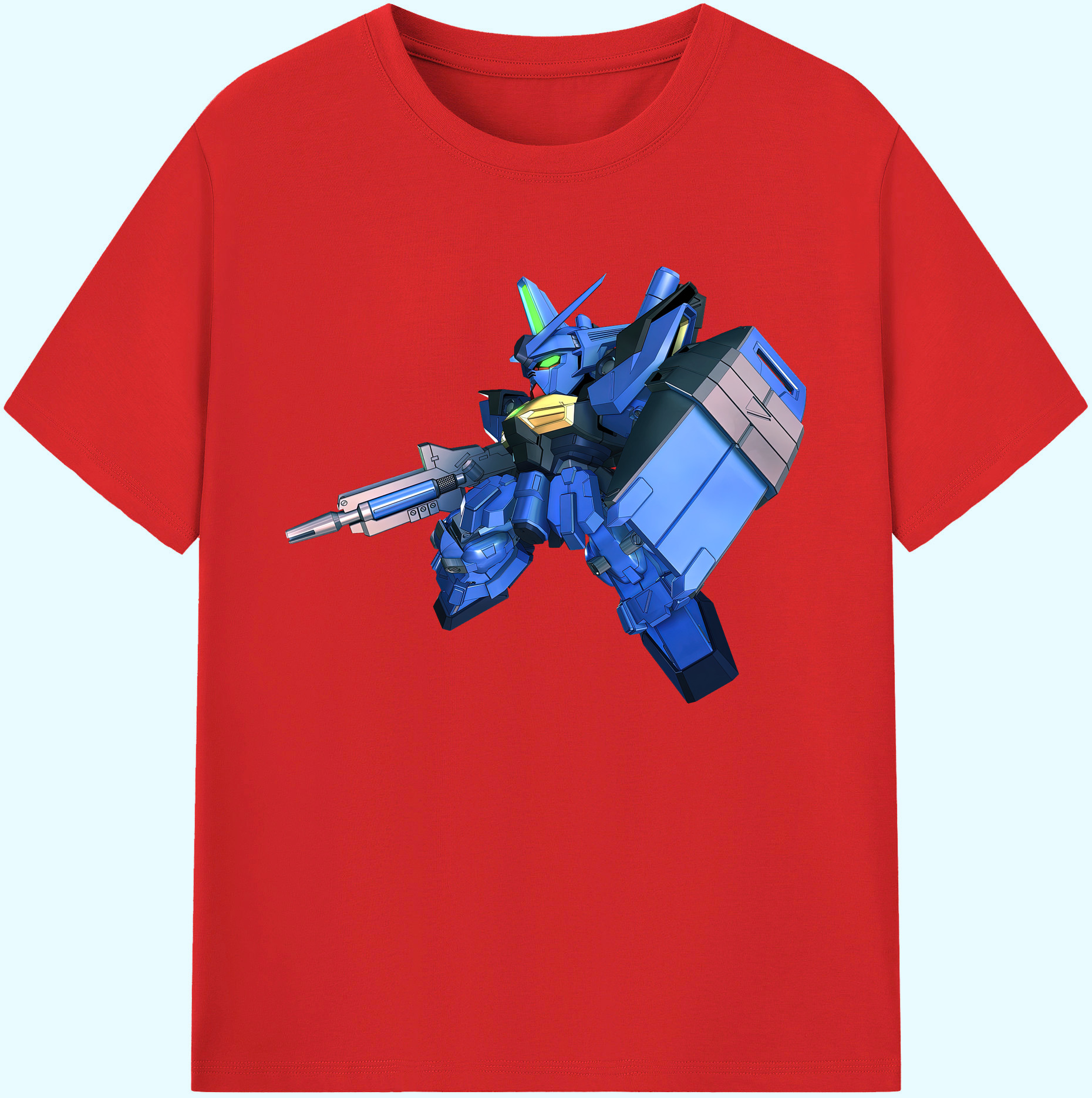 （画像用） 機動戦士ガンダム Mobile Suit Gundam 綿100％ メンズ半袖Tシャツ｜肌触りやわらか＆通気性