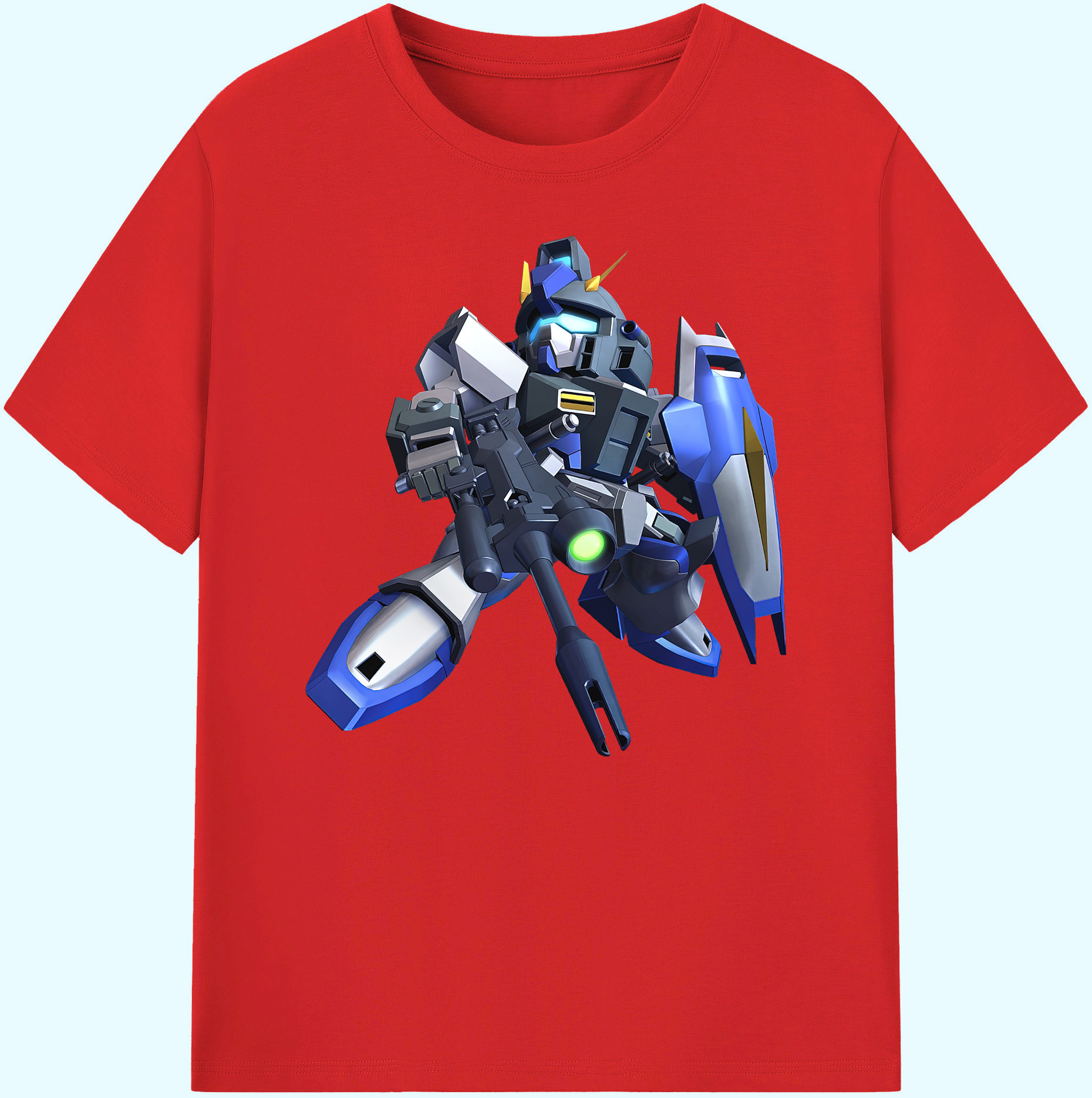 （画像用） 機動戦士ガンダム Mobile Suit Gundam 綿100％ メンズ半袖Tシャツ｜肌触りやわらか＆通気性