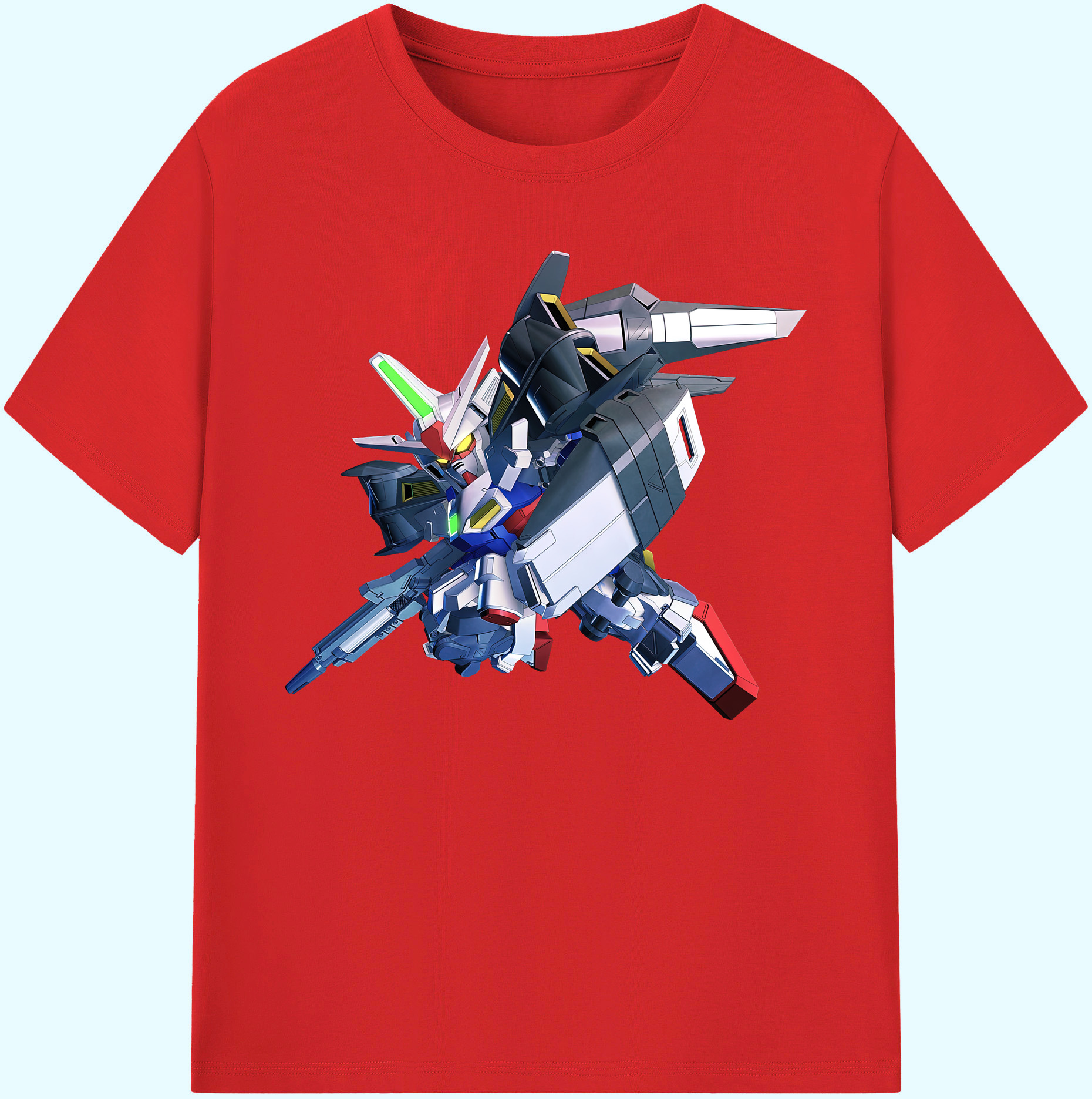 （画像用） 機動戦士ガンダム Mobile Suit Gundam 綿100％ メンズ半袖Tシャツ｜肌触りやわらか＆通気性