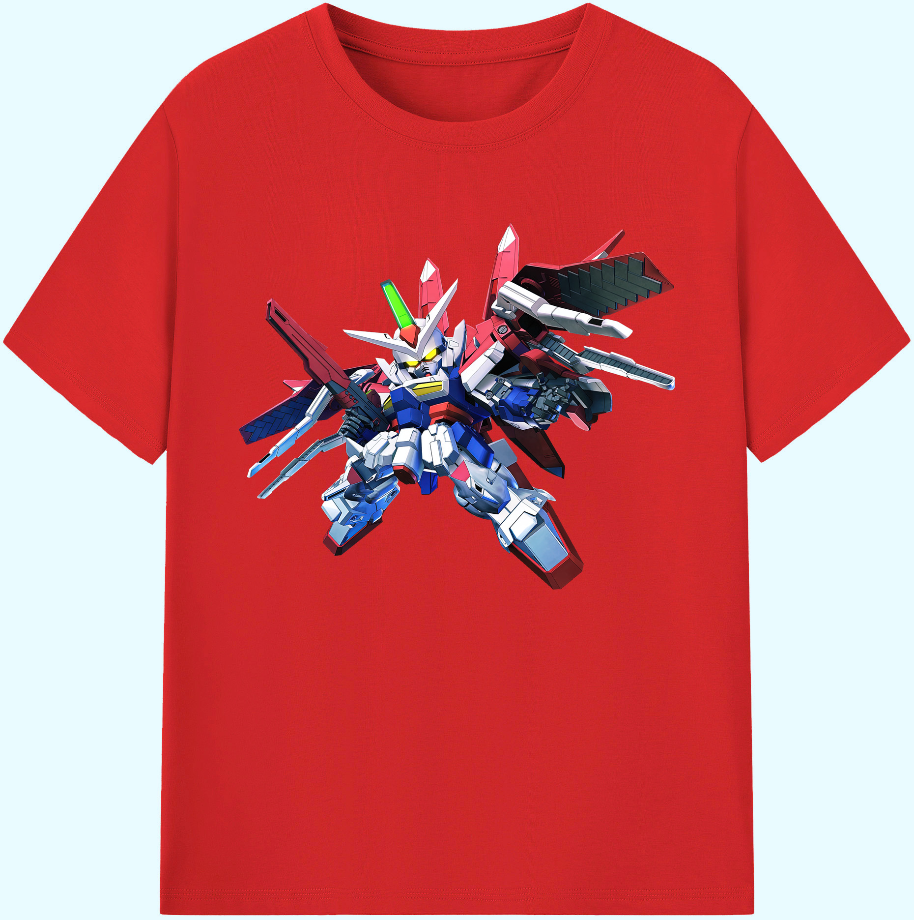 （画像用） 機動戦士ガンダム Mobile Suit Gundam 綿100％ メンズ半袖Tシャツ｜肌触りやわらか＆通気性
