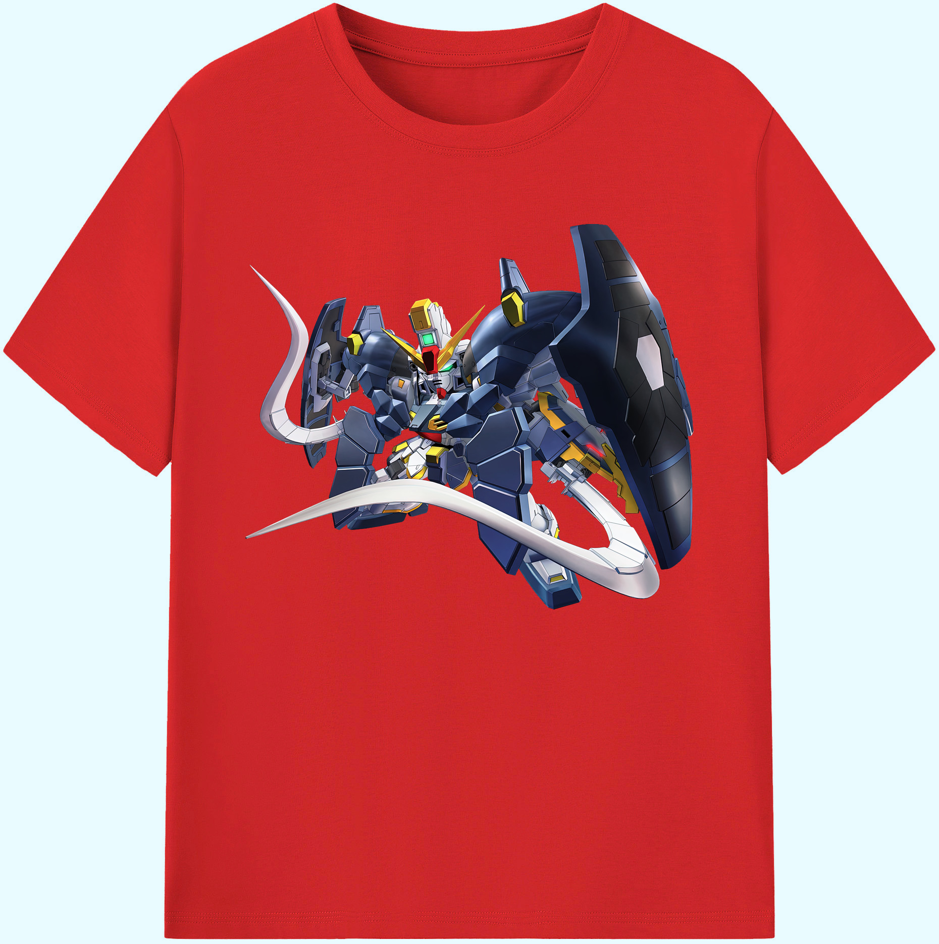 （画像用） 機動戦士ガンダム Mobile Suit Gundam 綿100％ メンズ半袖Tシャツ｜肌触りやわらか＆通気性