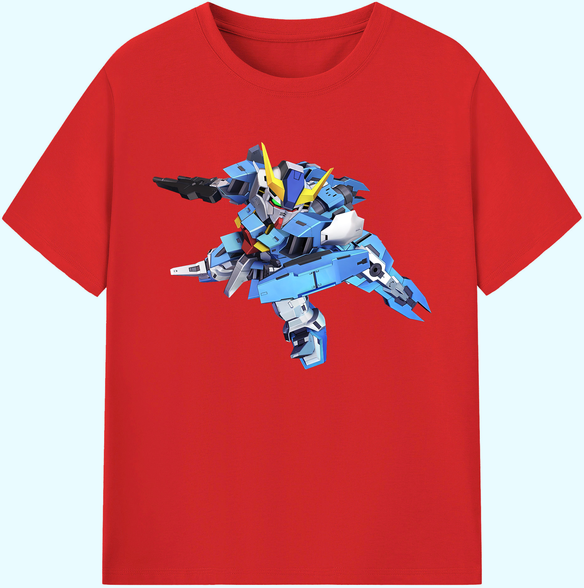 （画像用） 機動戦士ガンダム Mobile Suit Gundam 綿100％ メンズ半袖Tシャツ｜肌触りやわらか＆通気性
