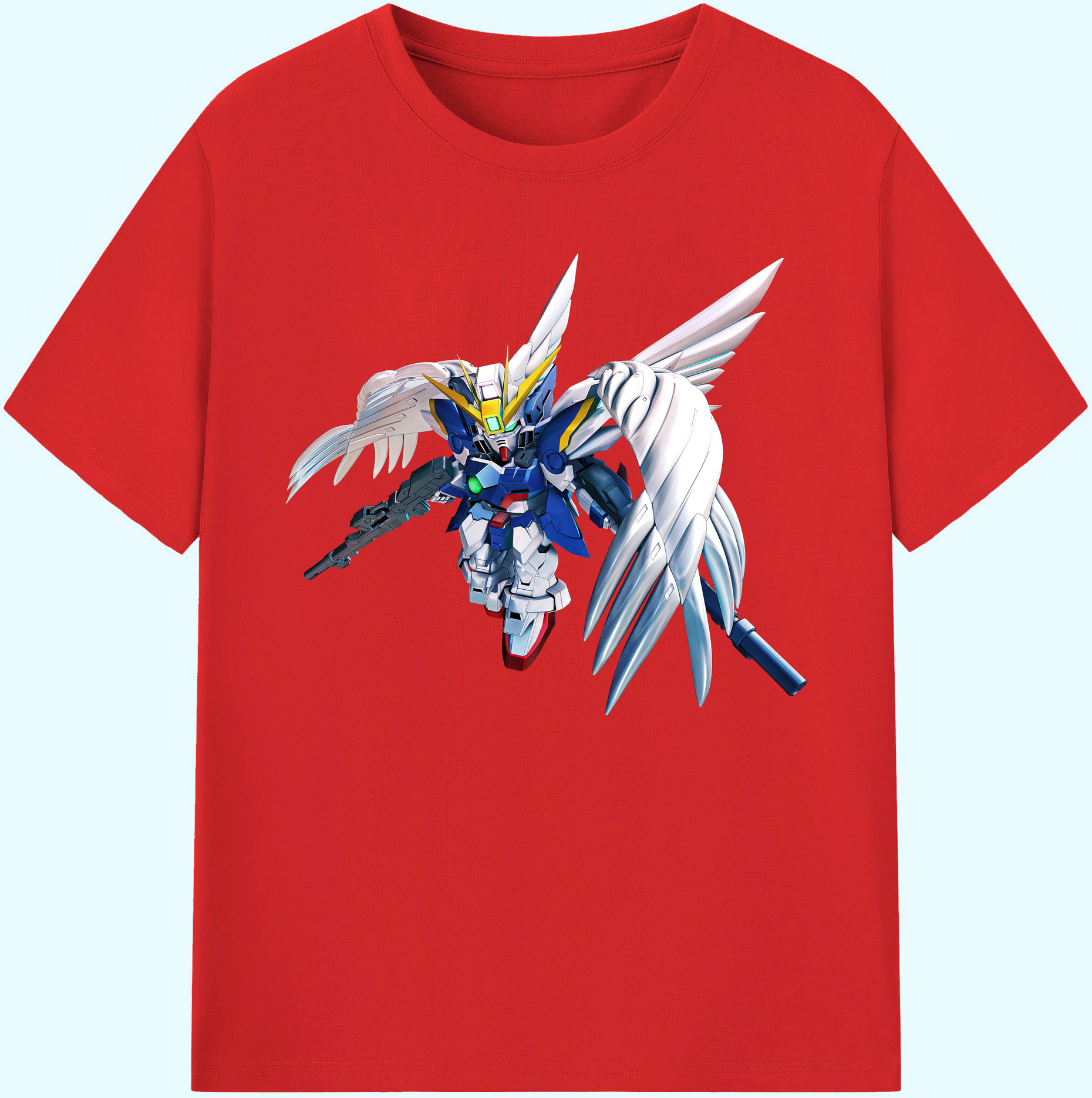 （画像用） 機動戦士ガンダム Mobile Suit Gundam 綿100％ メンズ半袖Tシャツ｜肌触りやわらか＆通気性