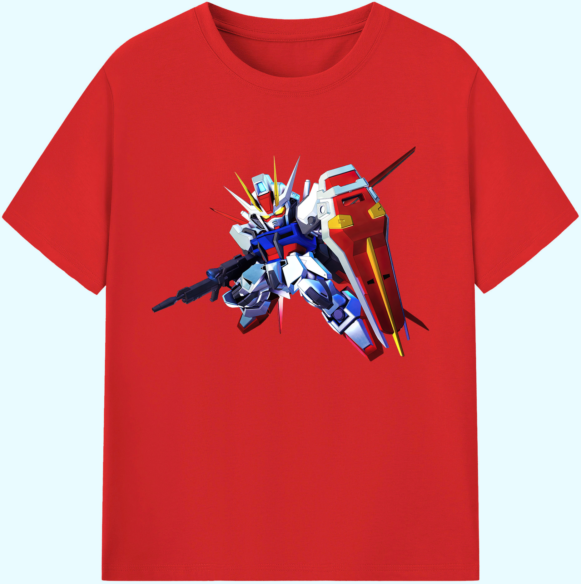 （画像用） 機動戦士ガンダム Mobile Suit Gundam 綿100％ メンズ半袖Tシャツ｜肌触りやわらか＆通気性
