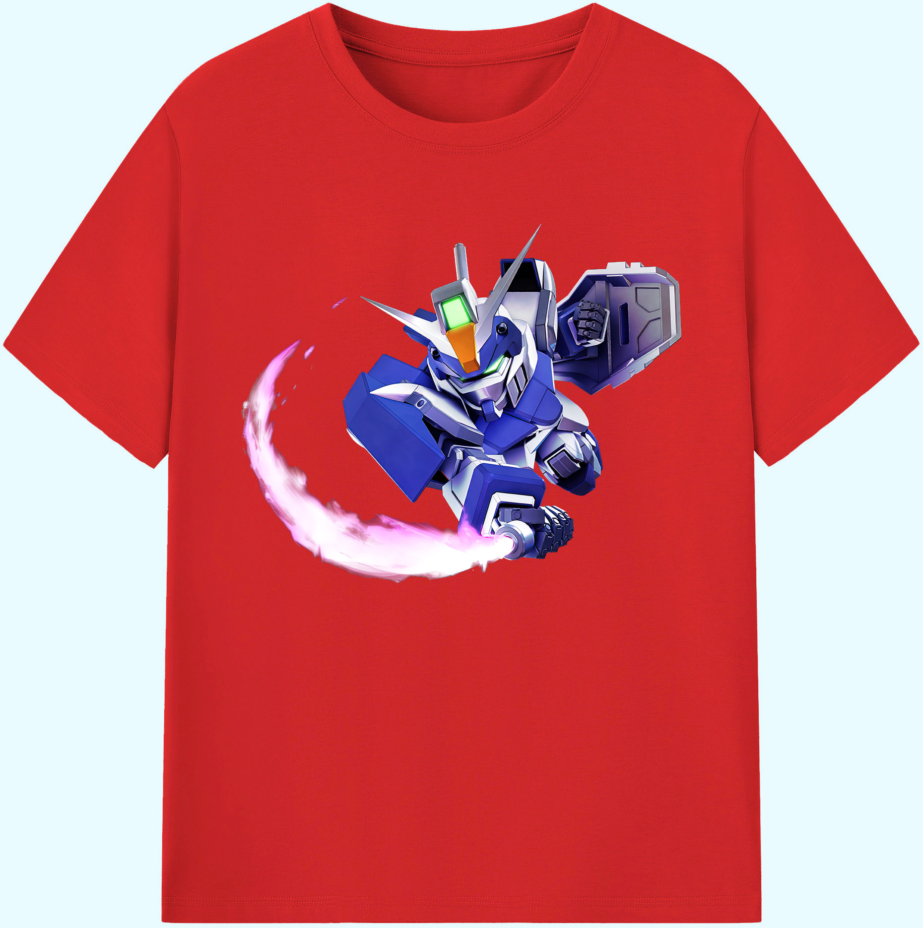 （画像用） 機動戦士ガンダム Mobile Suit Gundam 綿100％ メンズ半袖Tシャツ｜肌触りやわらか＆通気性
