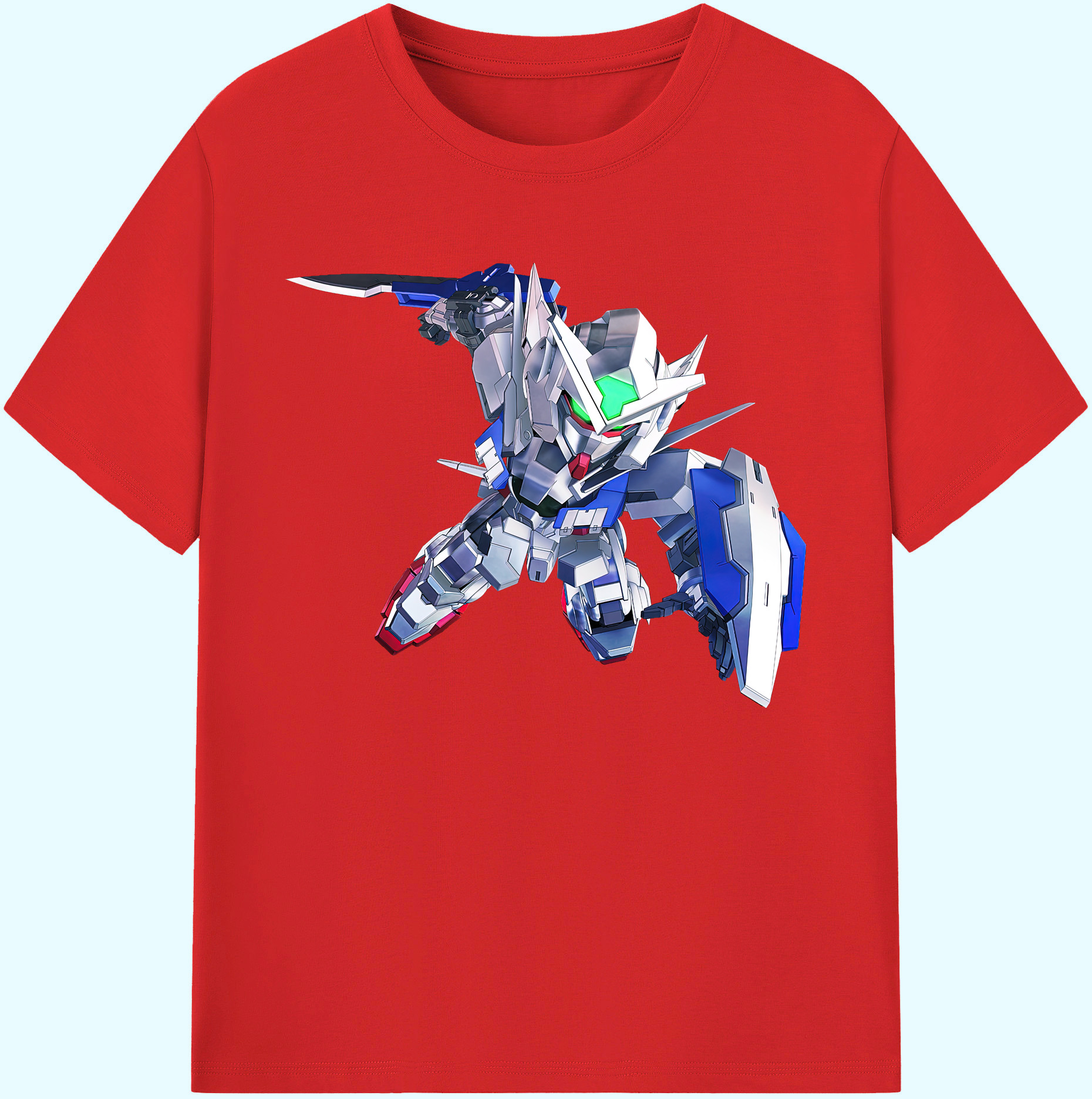 （画像用） 機動戦士ガンダム Mobile Suit Gundam 綿100％ メンズ半袖Tシャツ｜肌触りやわらか＆通気性