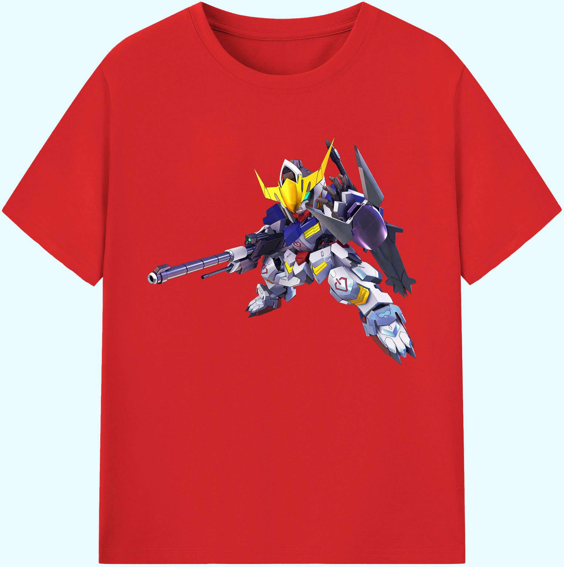 （画像用） 機動戦士ガンダム Mobile Suit Gundam 綿100％ メンズ半袖Tシャツ｜肌触りやわらか＆通気性