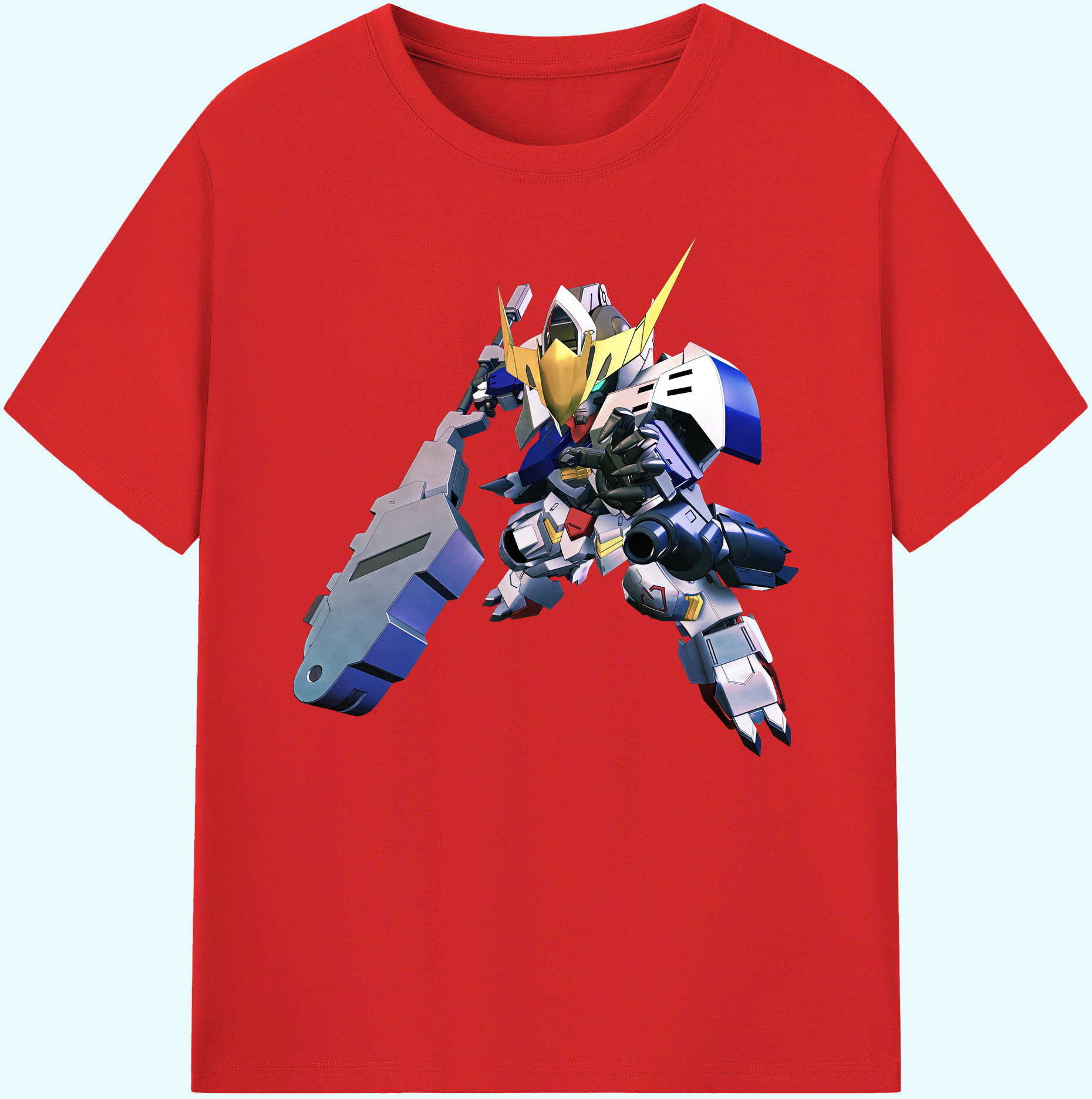 （画像用） 機動戦士ガンダム Mobile Suit Gundam 綿100％ メンズ半袖Tシャツ｜肌触りやわらか＆通気性