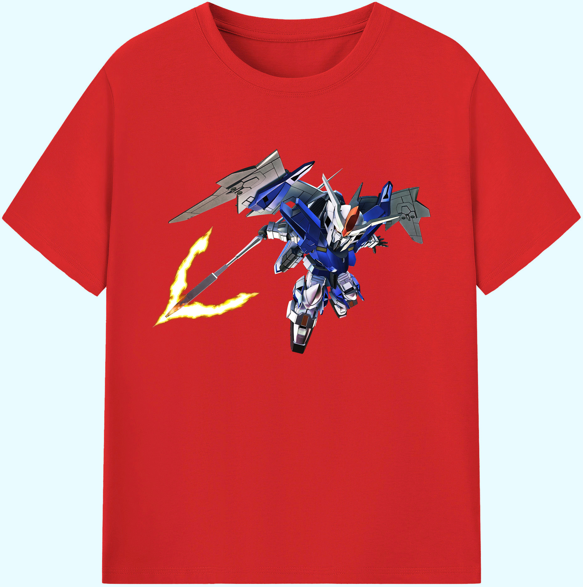 （画像用） 機動戦士ガンダム Mobile Suit Gundam 綿100％ メンズ半袖Tシャツ｜肌触りやわらか＆通気性
