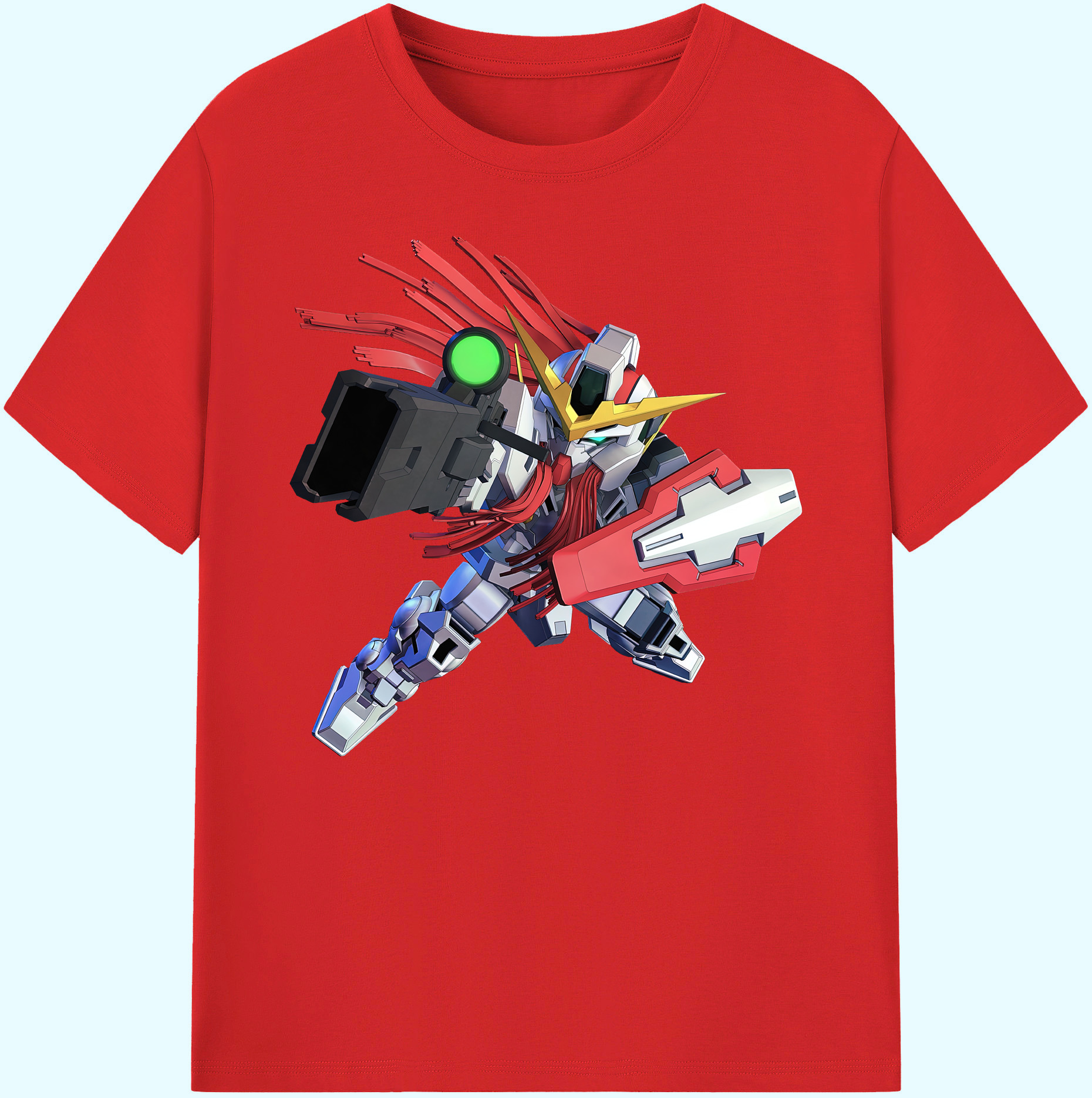 （画像用） 機動戦士ガンダム Mobile Suit Gundam 綿100％ メンズ半袖Tシャツ｜肌触りやわらか＆通気性