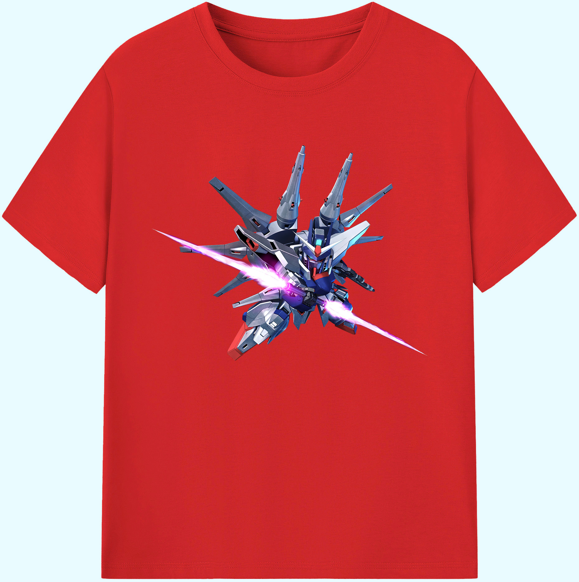 （画像用） 機動戦士ガンダム Mobile Suit Gundam 綿100％ メンズ半袖Tシャツ｜肌触りやわらか＆通気性