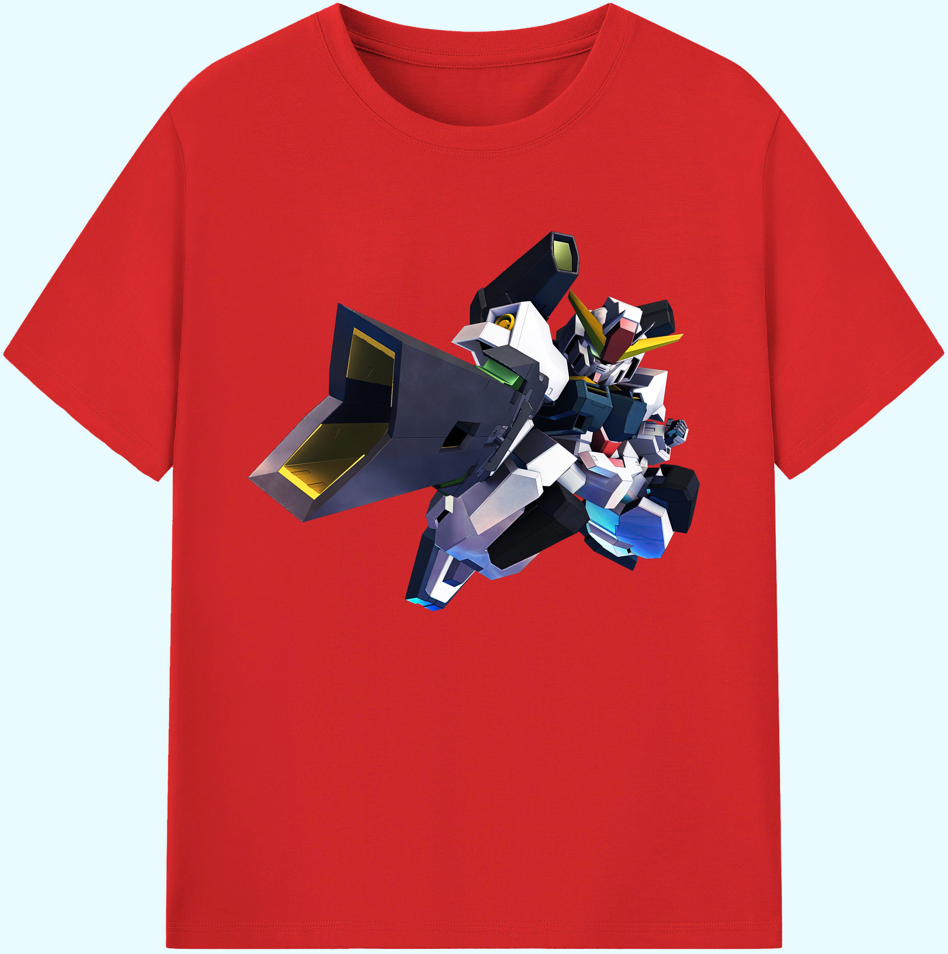 （画像用） 機動戦士ガンダム Mobile Suit Gundam 綿100％ メンズ半袖Tシャツ｜肌触りやわらか＆通気性