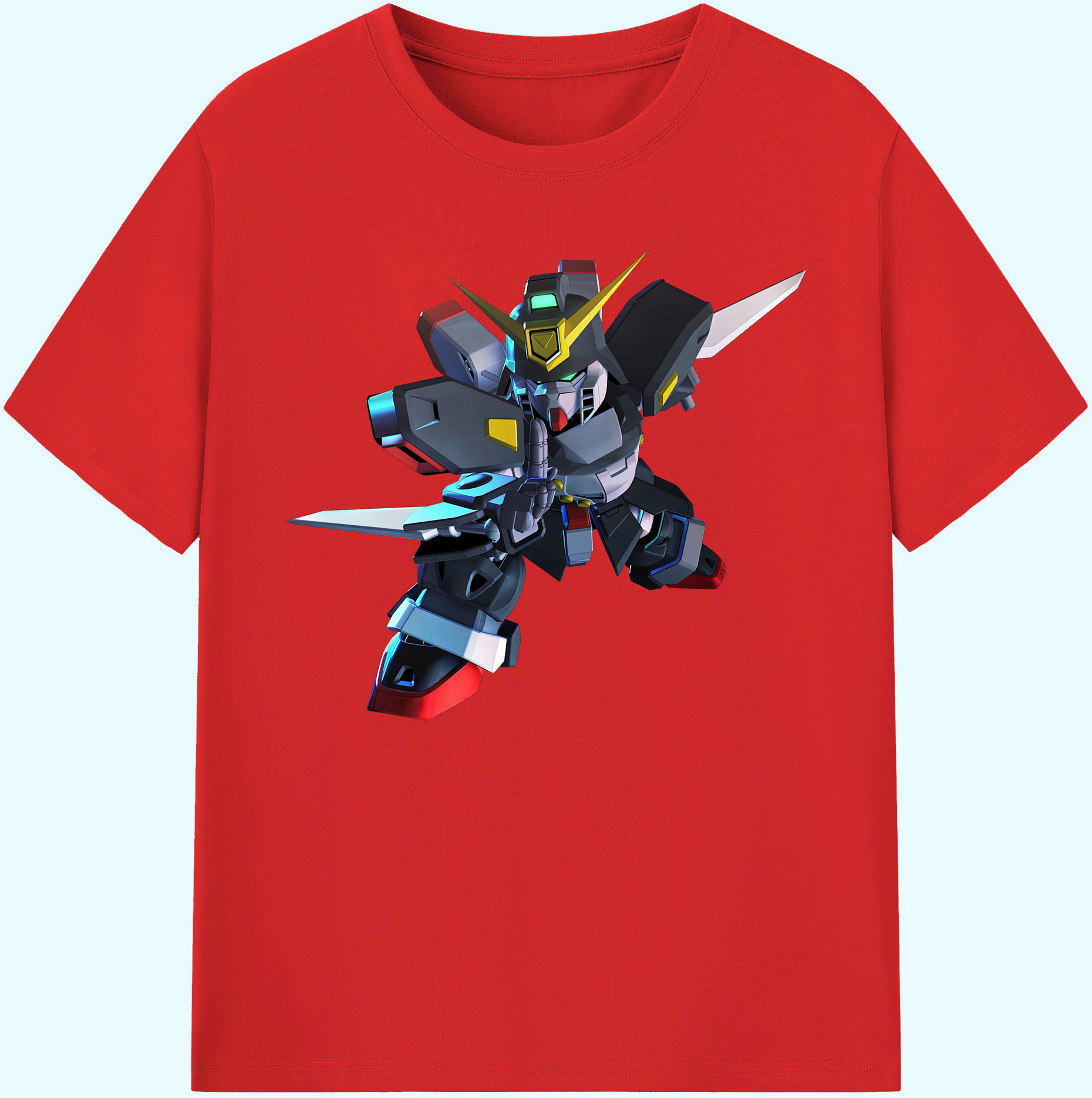 （画像用） 機動戦士ガンダム Mobile Suit Gundam 綿100％ メンズ半袖Tシャツ｜肌触りやわらか＆通気性