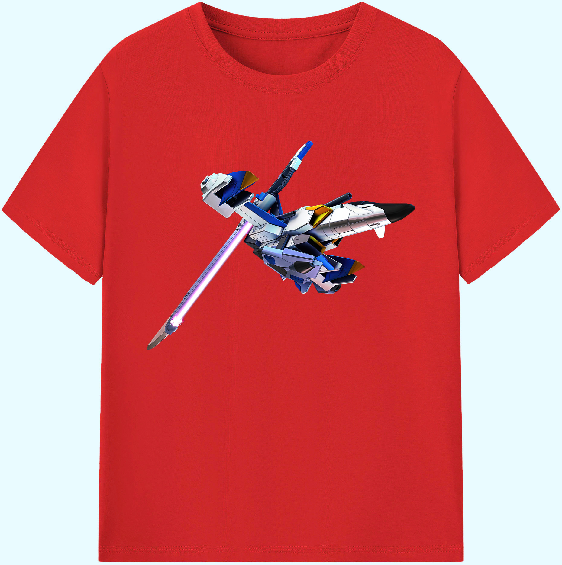 （画像用） 機動戦士ガンダム Mobile Suit Gundam 綿100％ メンズ半袖Tシャツ｜肌触りやわらか＆通気性