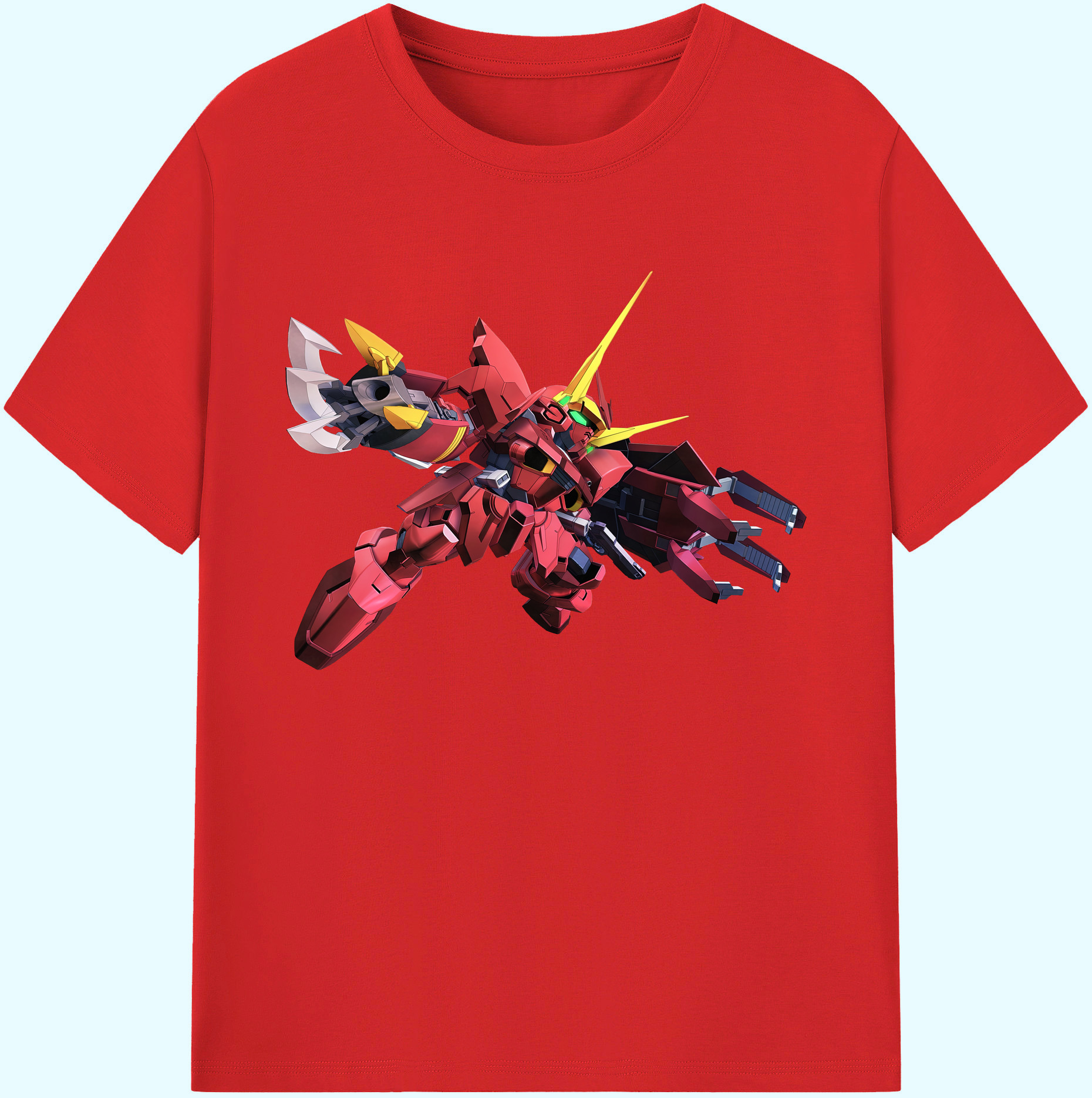 （画像用） 機動戦士ガンダム Mobile Suit Gundam 綿100％ メンズ半袖Tシャツ｜肌触りやわらか＆通気性