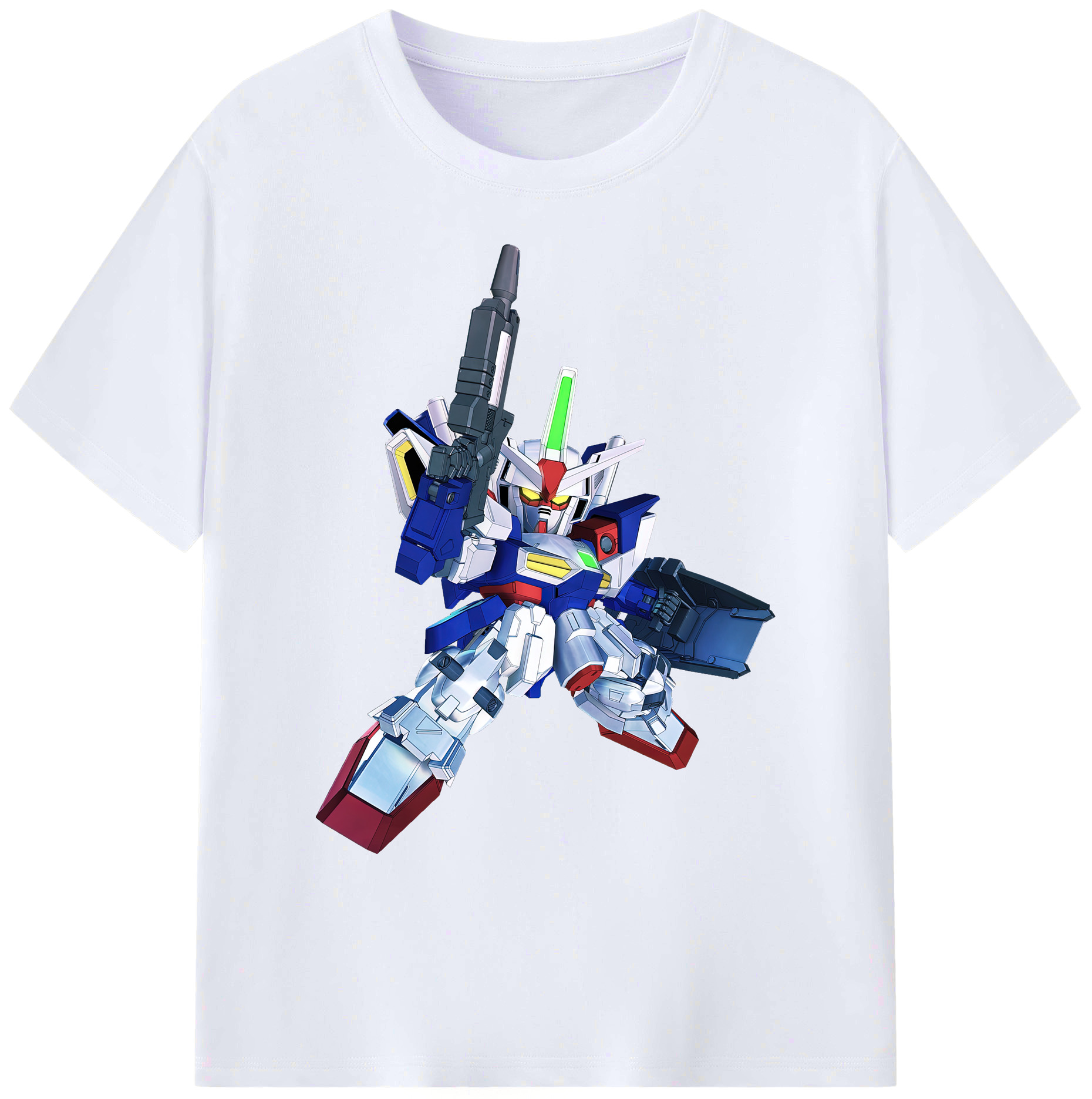 （画像用） 機動戦士ガンダム Mobile Suit Gundam 綿100％ メンズ半袖Tシャツ｜肌触りやわらか＆通気性