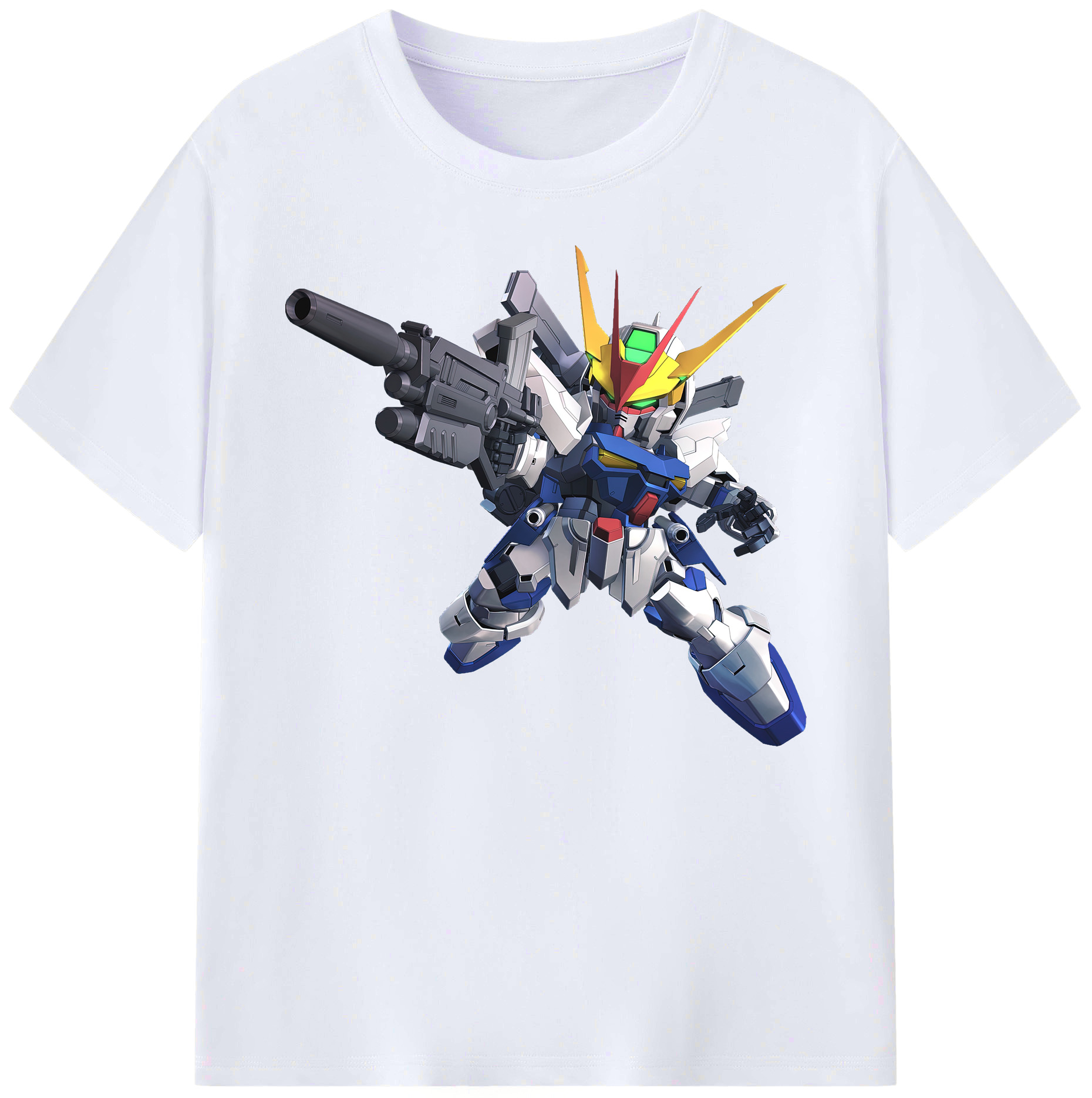 （画像用） 機動戦士ガンダム Mobile Suit Gundam 綿100％ メンズ半袖Tシャツ｜肌触りやわらか＆通気性