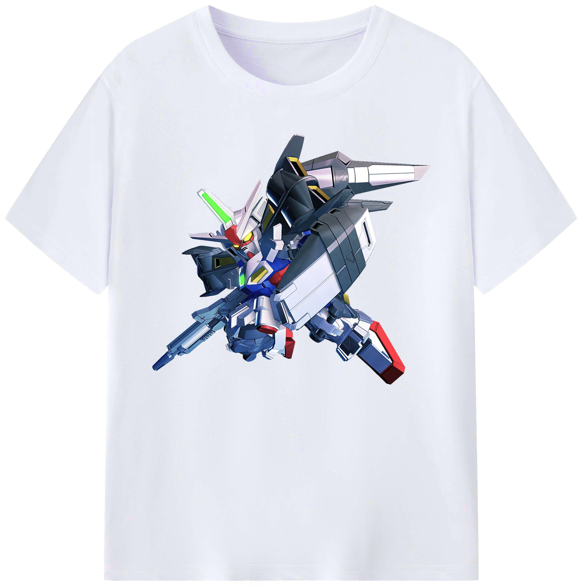 （画像用） 機動戦士ガンダム Mobile Suit Gundam 綿100％ メンズ半袖Tシャツ｜肌触りやわらか＆通気性