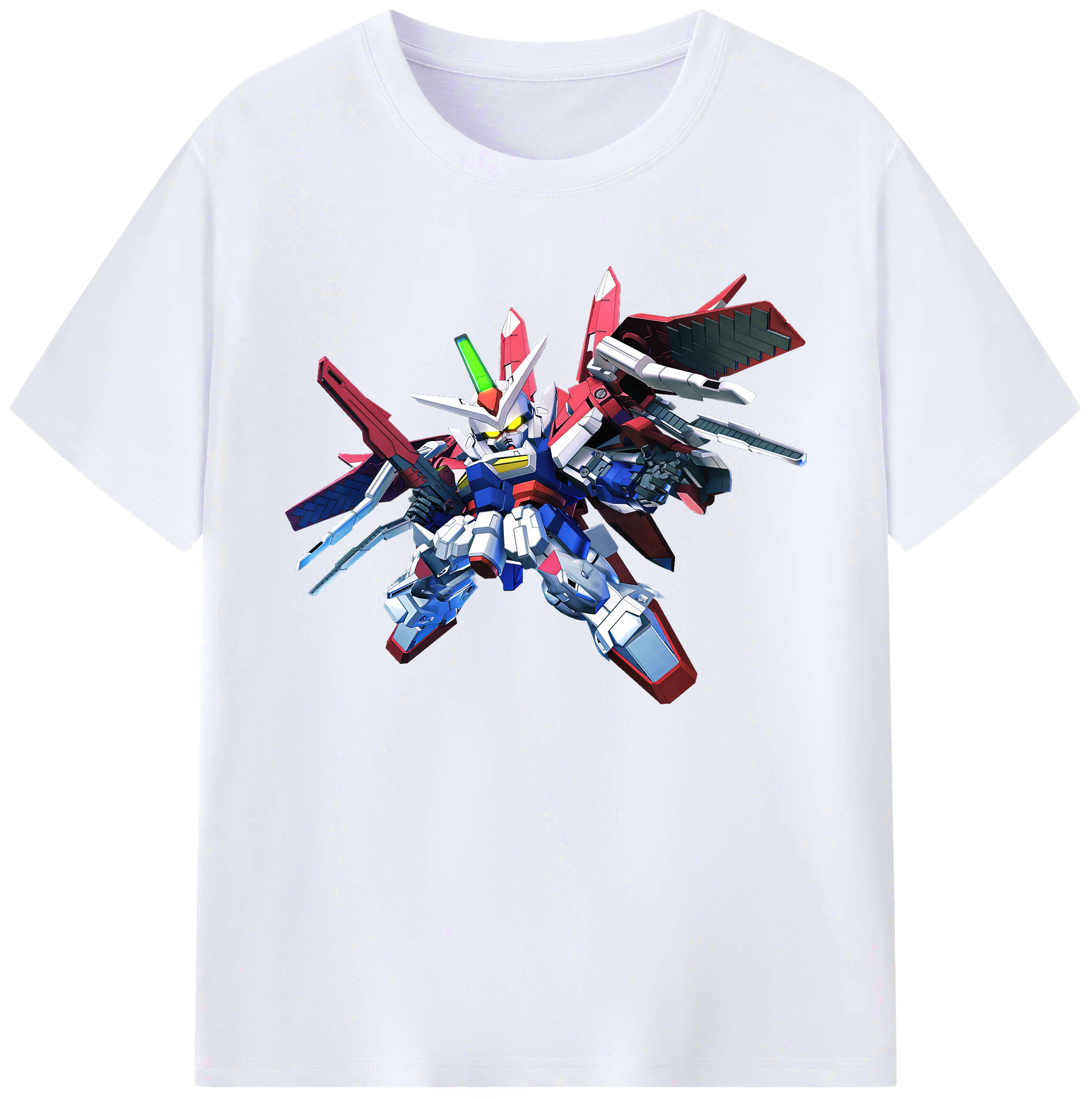 （画像用） 機動戦士ガンダム Mobile Suit Gundam 綿100％ メンズ半袖Tシャツ｜肌触りやわらか＆通気性