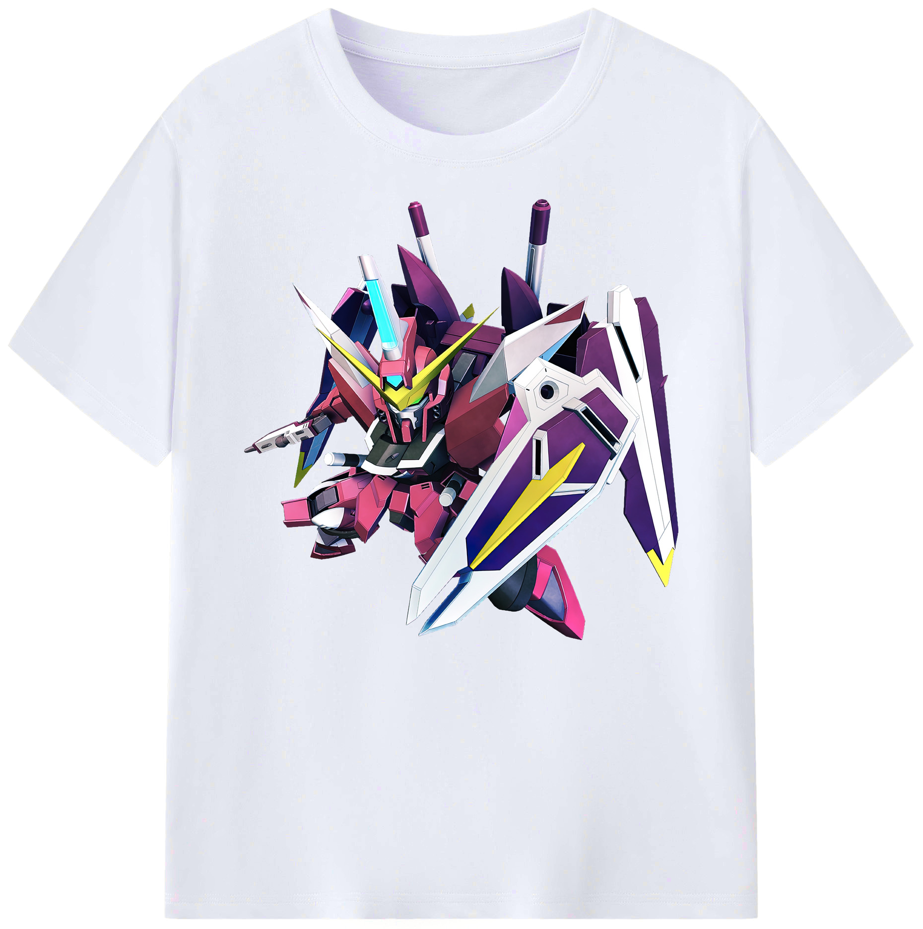 （画像用） 機動戦士ガンダム Mobile Suit Gundam 綿100％ メンズ半袖Tシャツ｜肌触りやわらか＆通気性