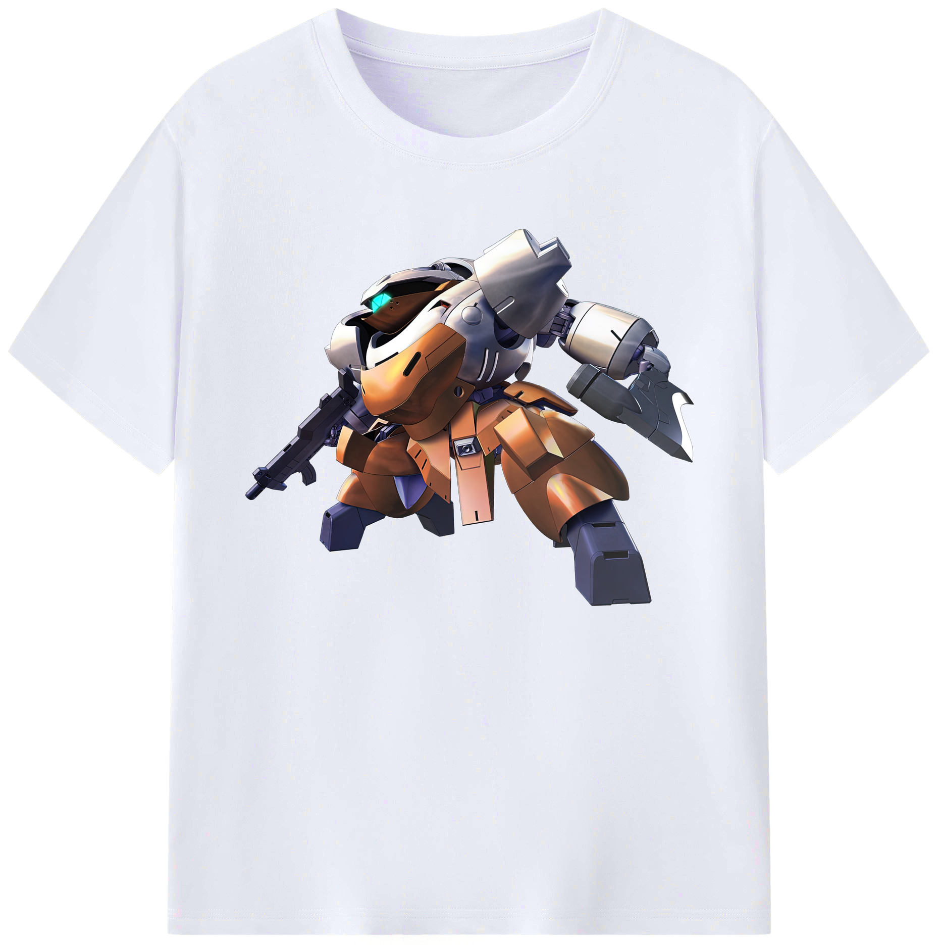 （画像用） 機動戦士ガンダム Mobile Suit Gundam 綿100％ メンズ半袖Tシャツ｜肌触りやわらか＆通気性