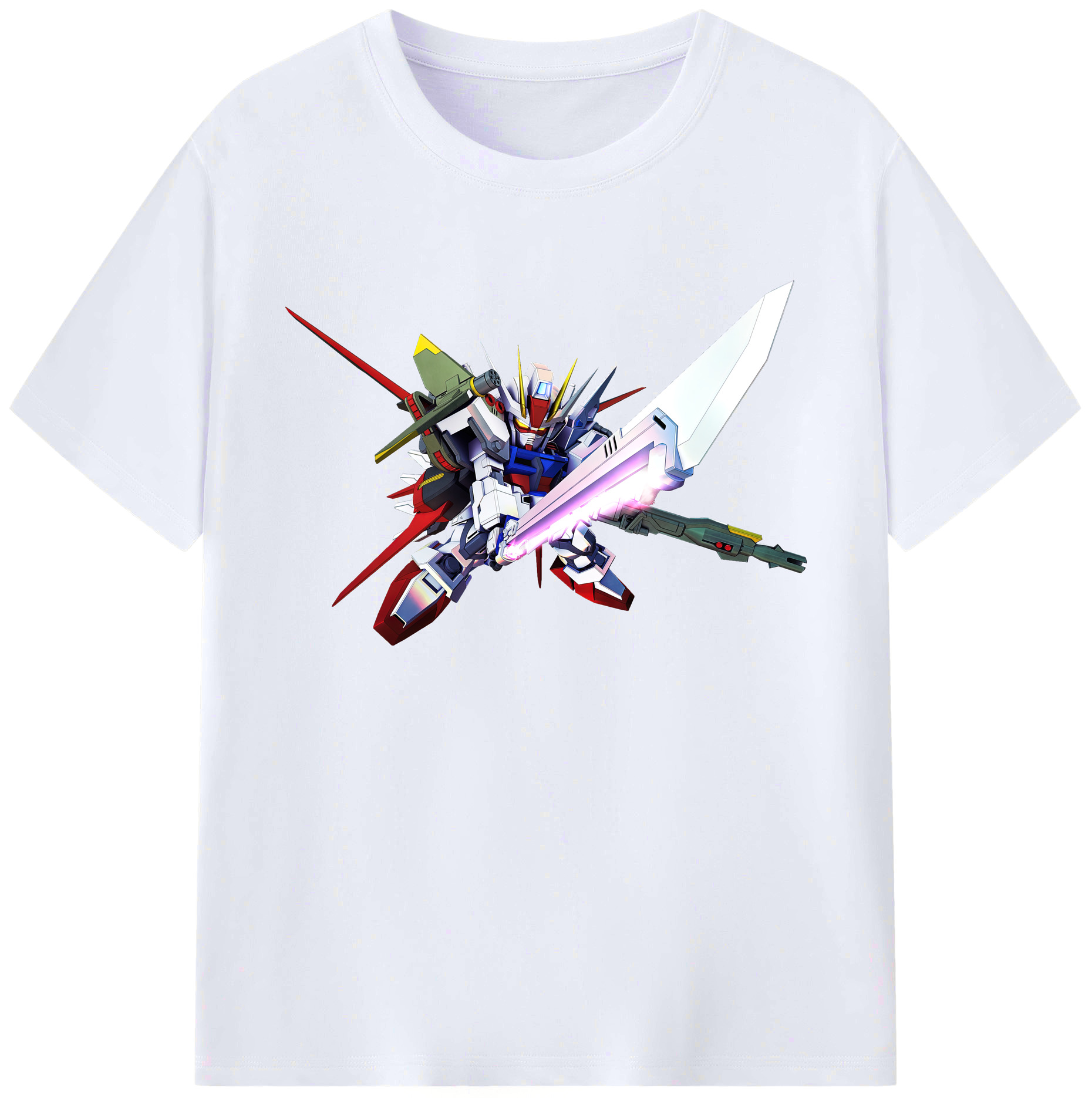（画像用） 機動戦士ガンダム Mobile Suit Gundam 綿100％ メンズ半袖Tシャツ｜肌触りやわらか＆通気性