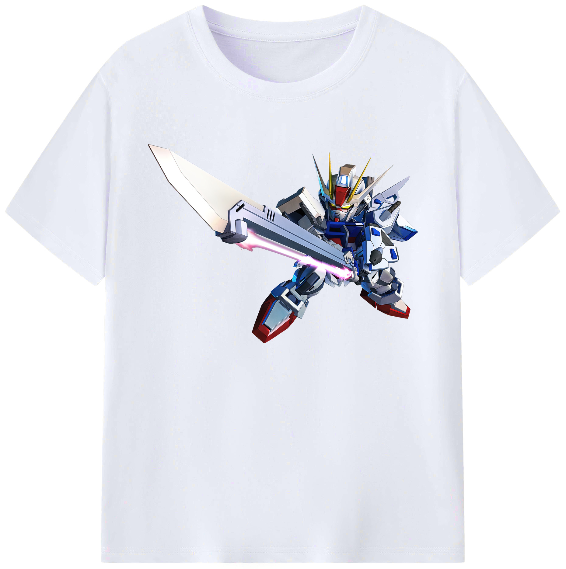 （画像用） 機動戦士ガンダム Mobile Suit Gundam 綿100％ メンズ半袖Tシャツ｜肌触りやわらか＆通気性