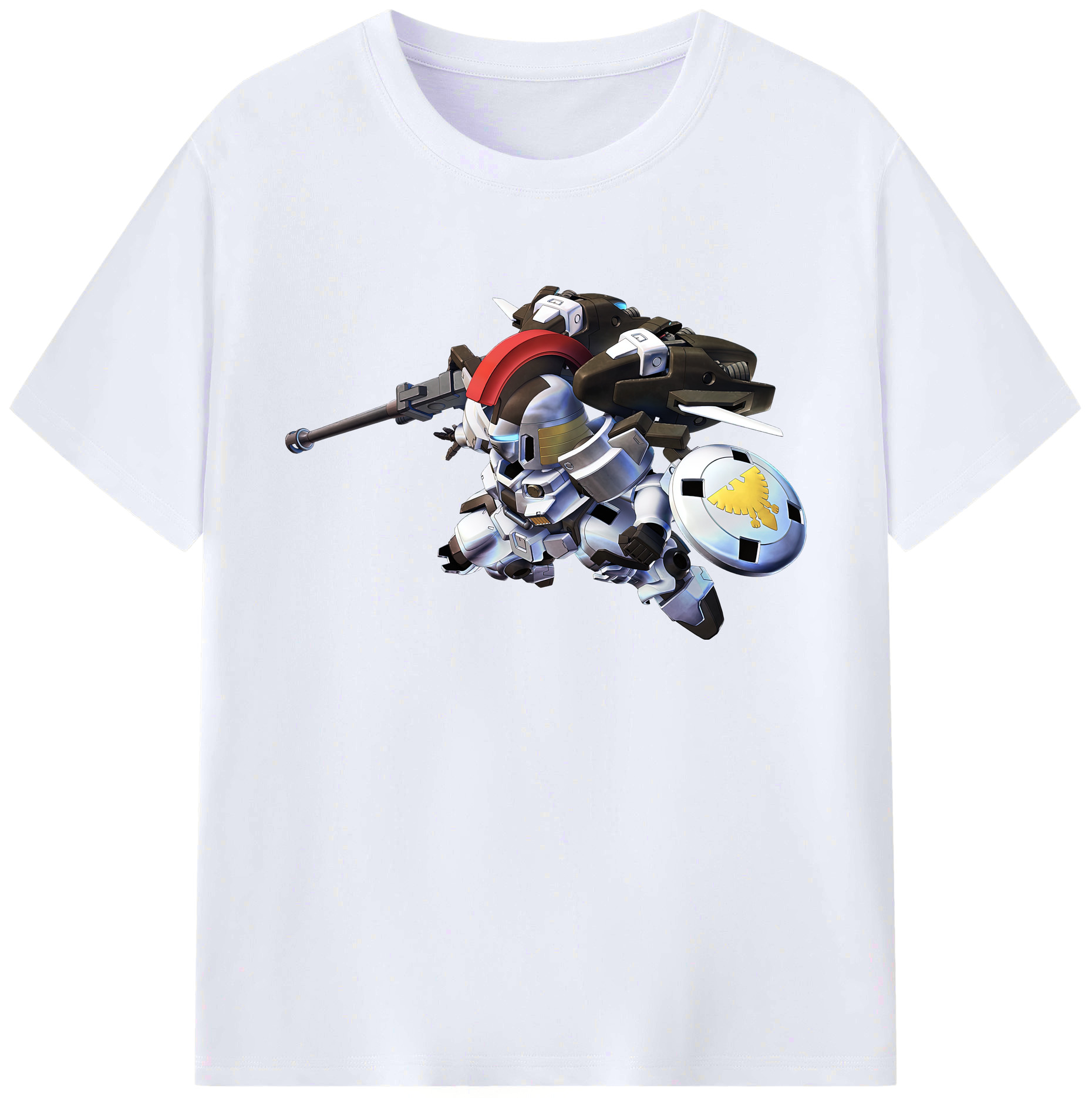 （画像用） 機動戦士ガンダム Mobile Suit Gundam 綿100％ メンズ半袖Tシャツ｜肌触りやわらか＆通気性