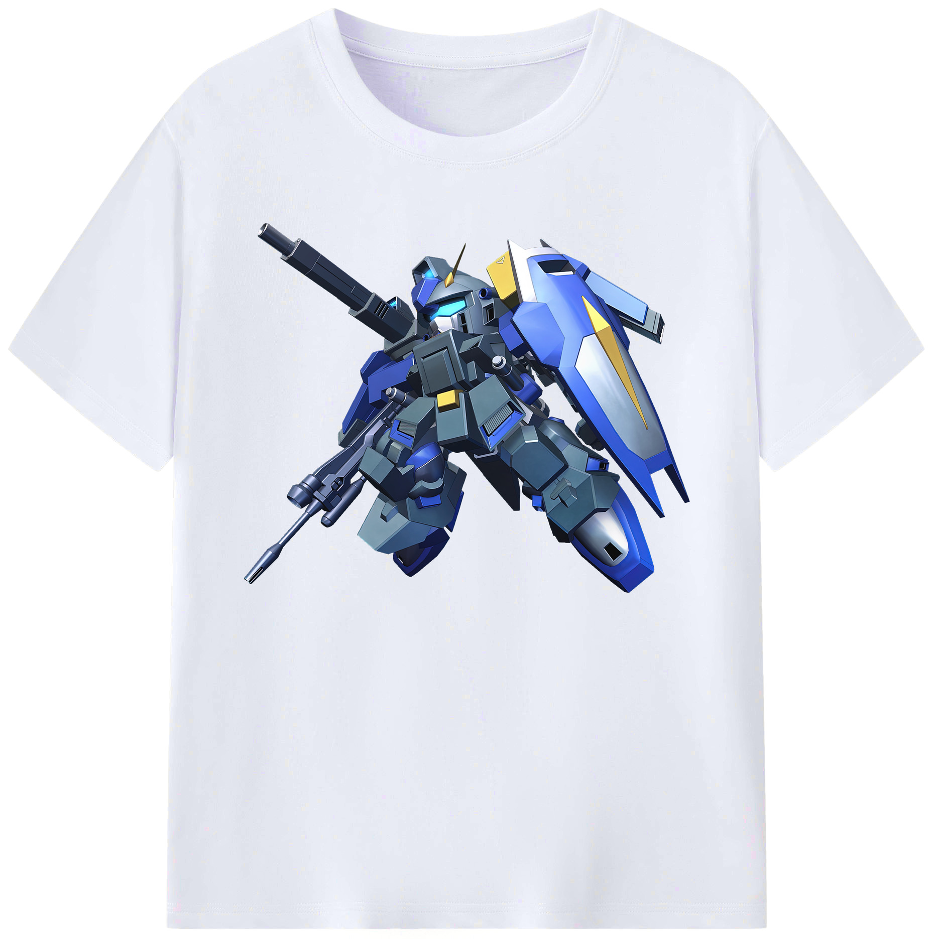 （画像用） 機動戦士ガンダム Mobile Suit Gundam 綿100％ メンズ半袖Tシャツ｜肌触りやわらか＆通気性