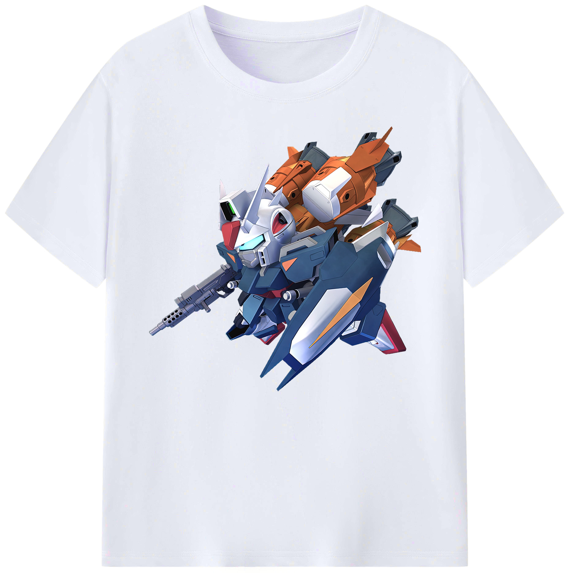 （画像用） 機動戦士ガンダム Mobile Suit Gundam 綿100％ メンズ半袖Tシャツ｜肌触りやわらか＆通気性