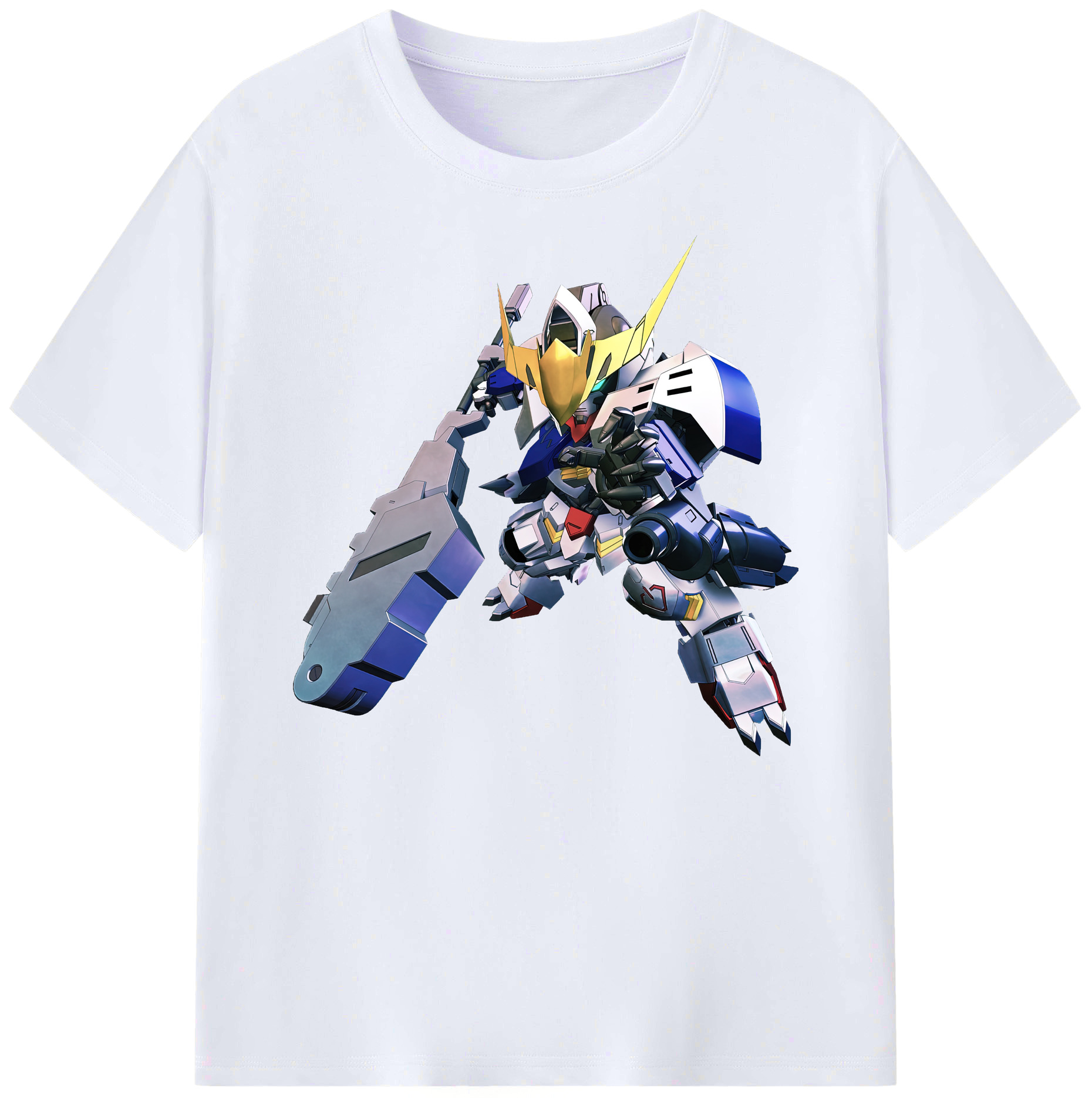（画像用） 機動戦士ガンダム Mobile Suit Gundam 綿100％ メンズ半袖Tシャツ｜肌触りやわらか＆通気性