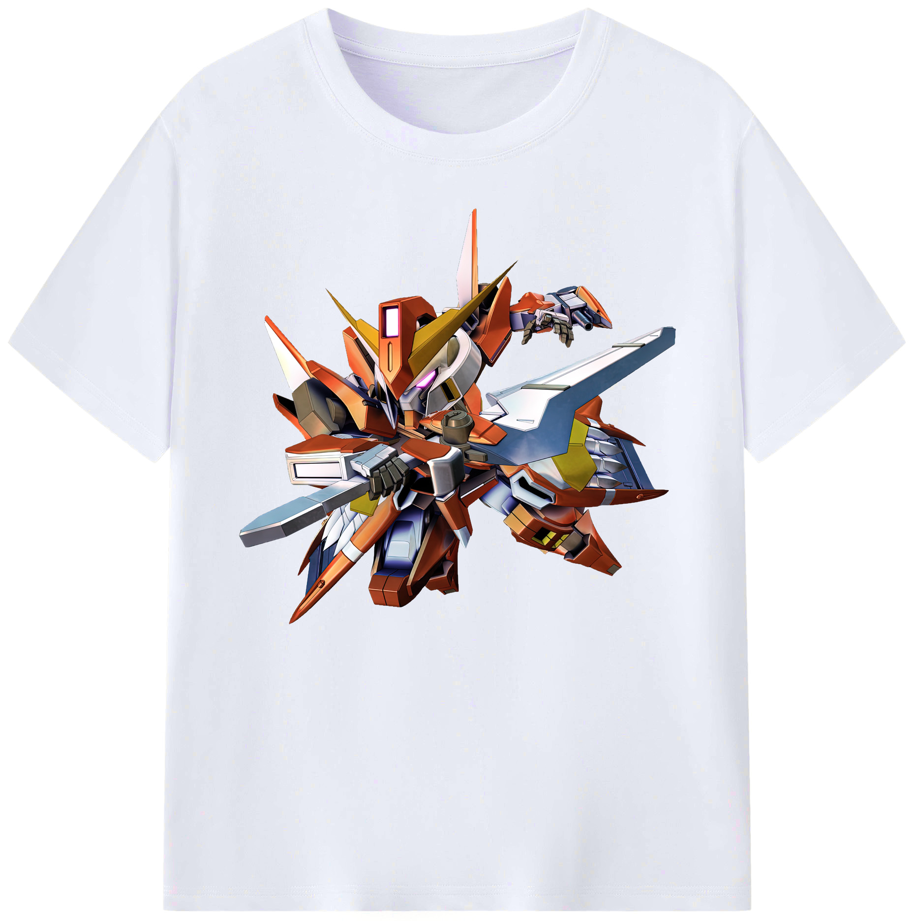 （画像用） 機動戦士ガンダム Mobile Suit Gundam 綿100％ メンズ半袖Tシャツ｜肌触りやわらか＆通気性