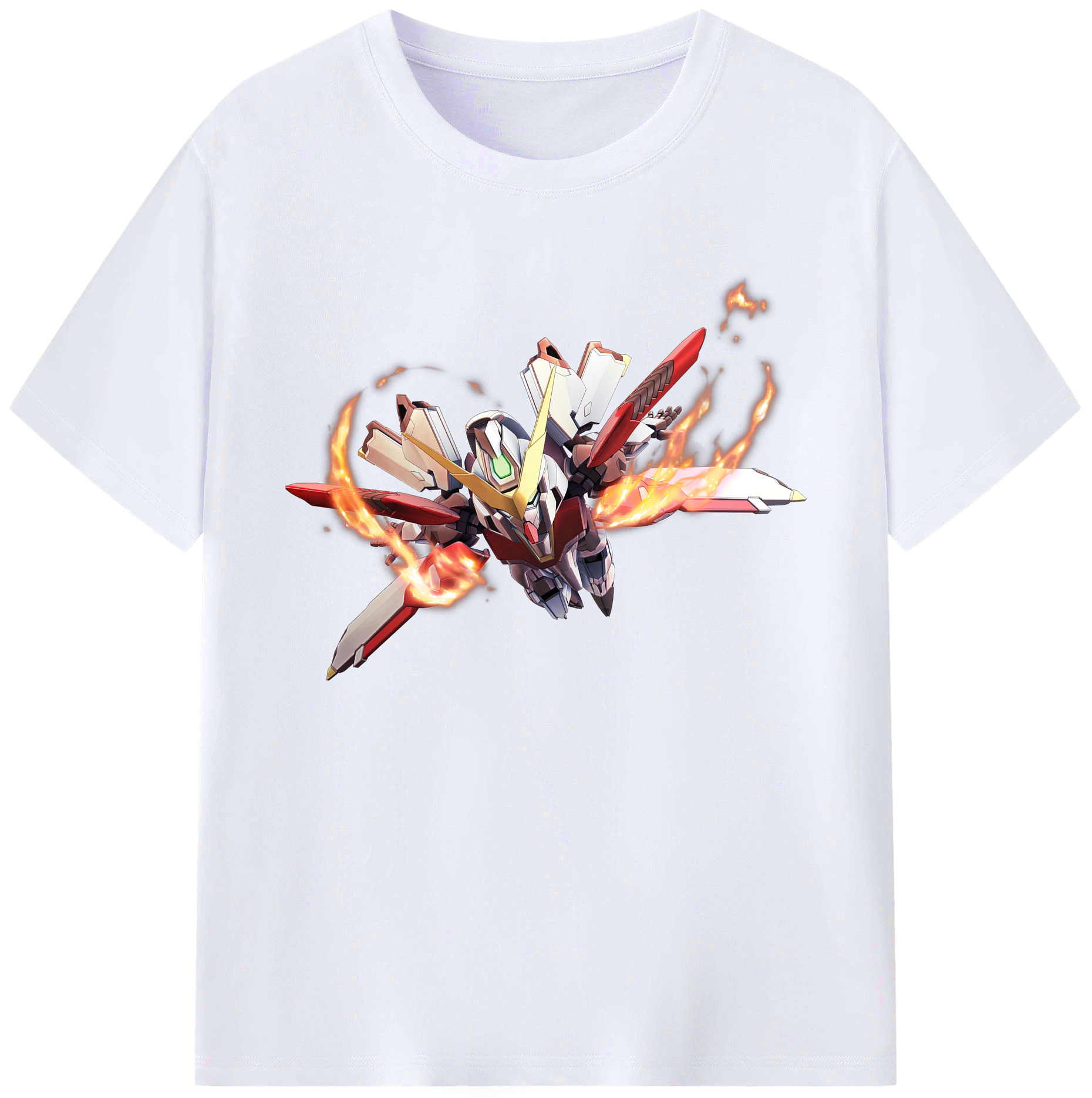 （画像用） 機動戦士ガンダム Mobile Suit Gundam 綿100％ メンズ半袖Tシャツ｜肌触りやわらか＆通気性