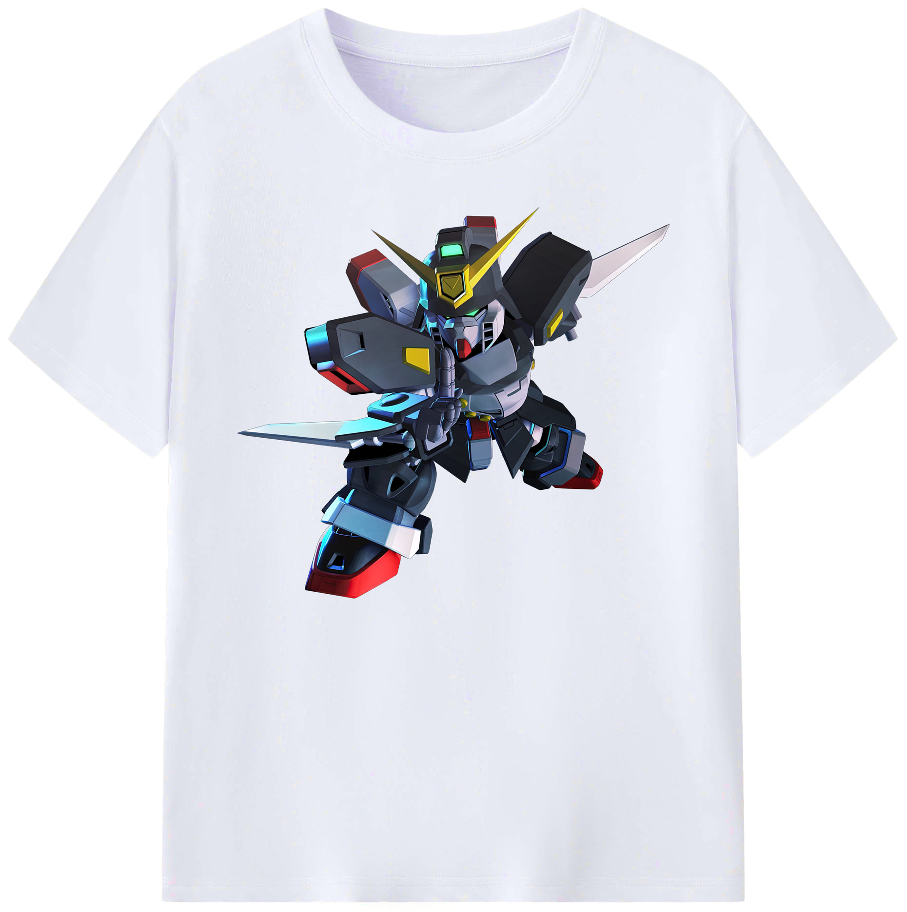 （画像用） 機動戦士ガンダム Mobile Suit Gundam 綿100％ メンズ半袖Tシャツ｜肌触りやわらか＆通気性