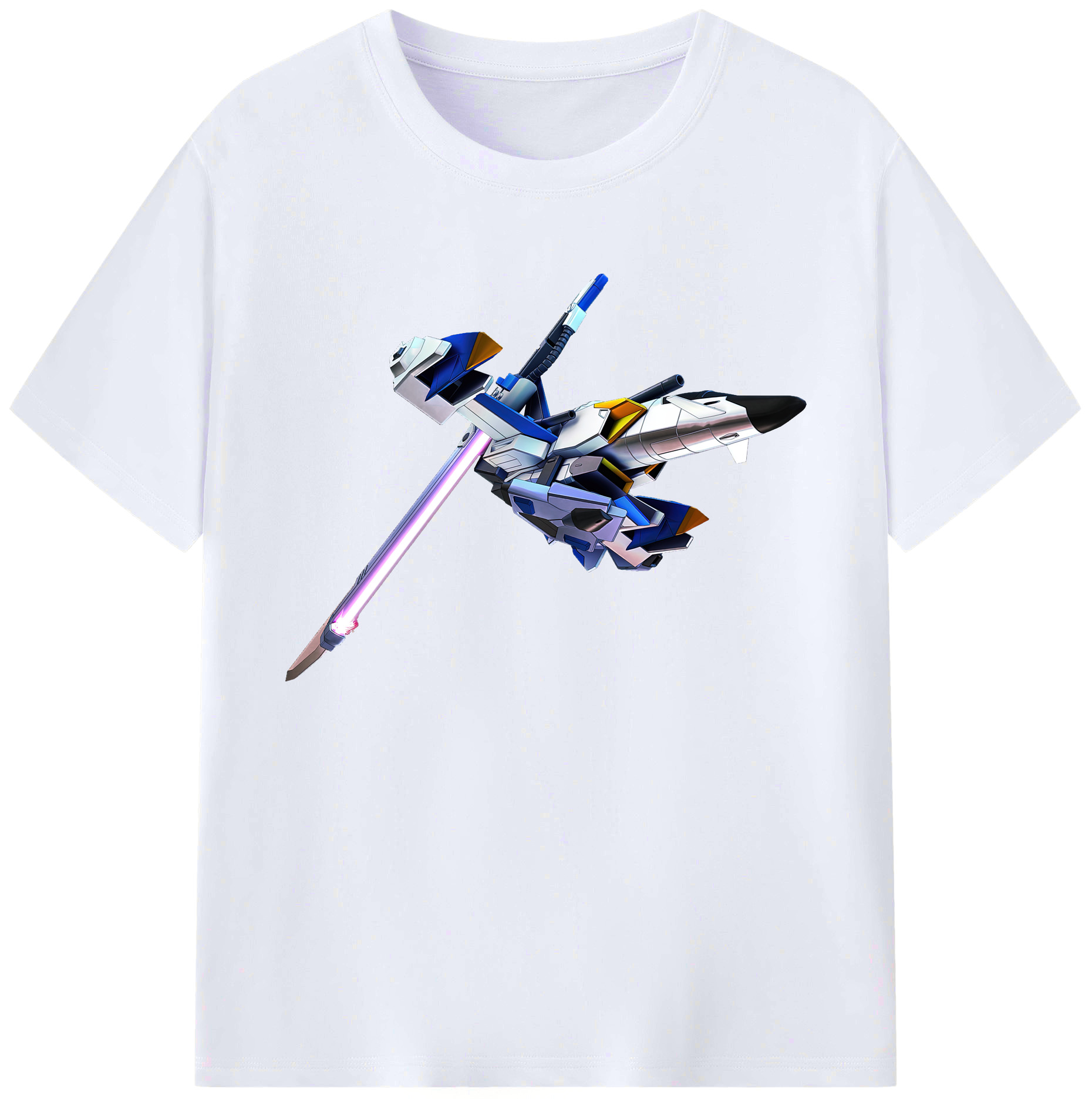 （画像用） 機動戦士ガンダム Mobile Suit Gundam 綿100％ メンズ半袖Tシャツ｜肌触りやわらか＆通気性