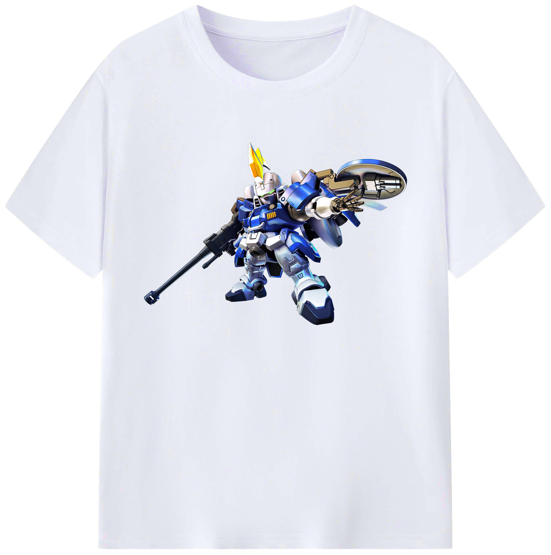 （画像用） 機動戦士ガンダム Mobile Suit Gundam 綿100％ メンズ半袖Tシャツ｜肌触りやわらか＆通気性