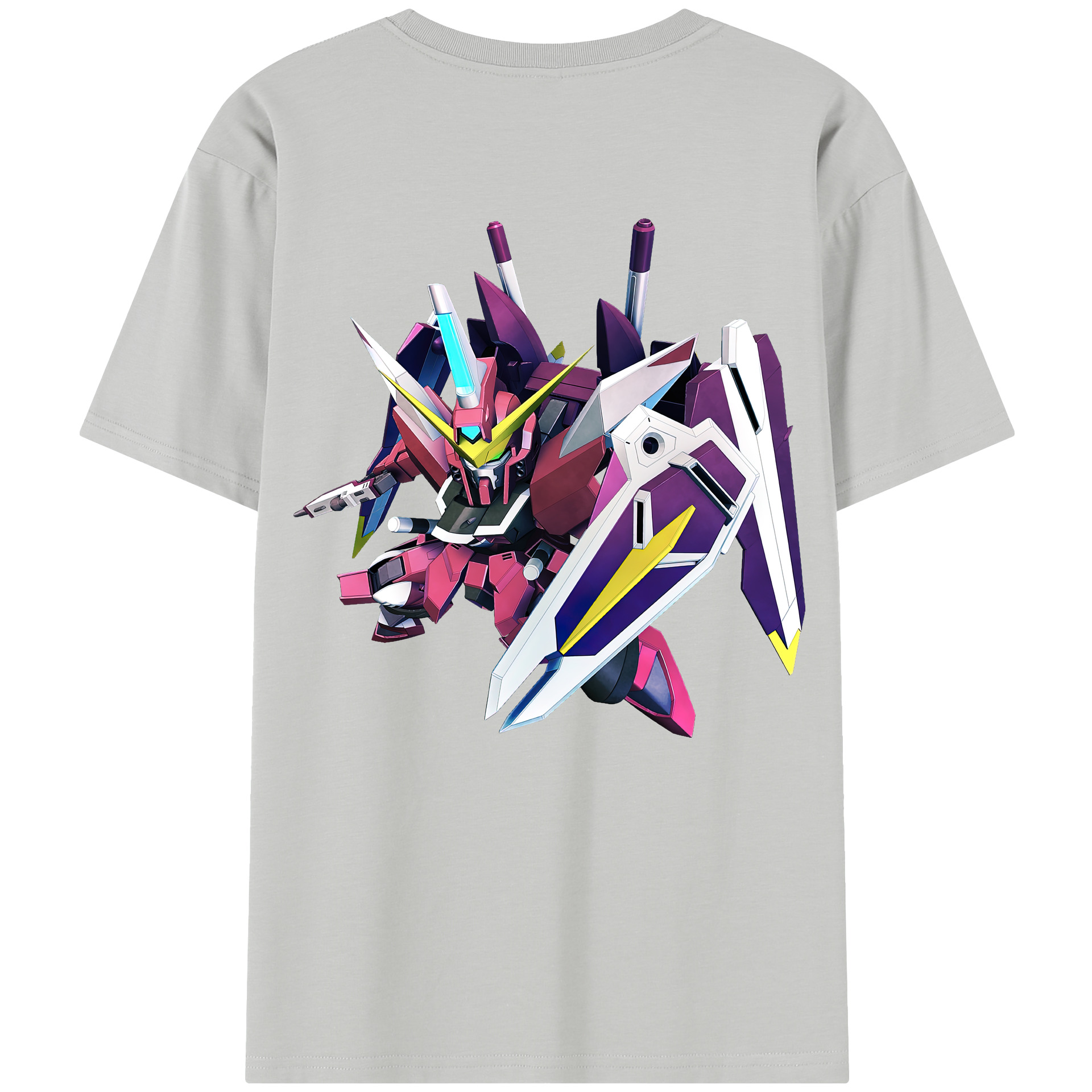 （画像用） 機動戦士ガンダム Mobile Suit Gundam レディース半袖Tシャツ(バックプリント)