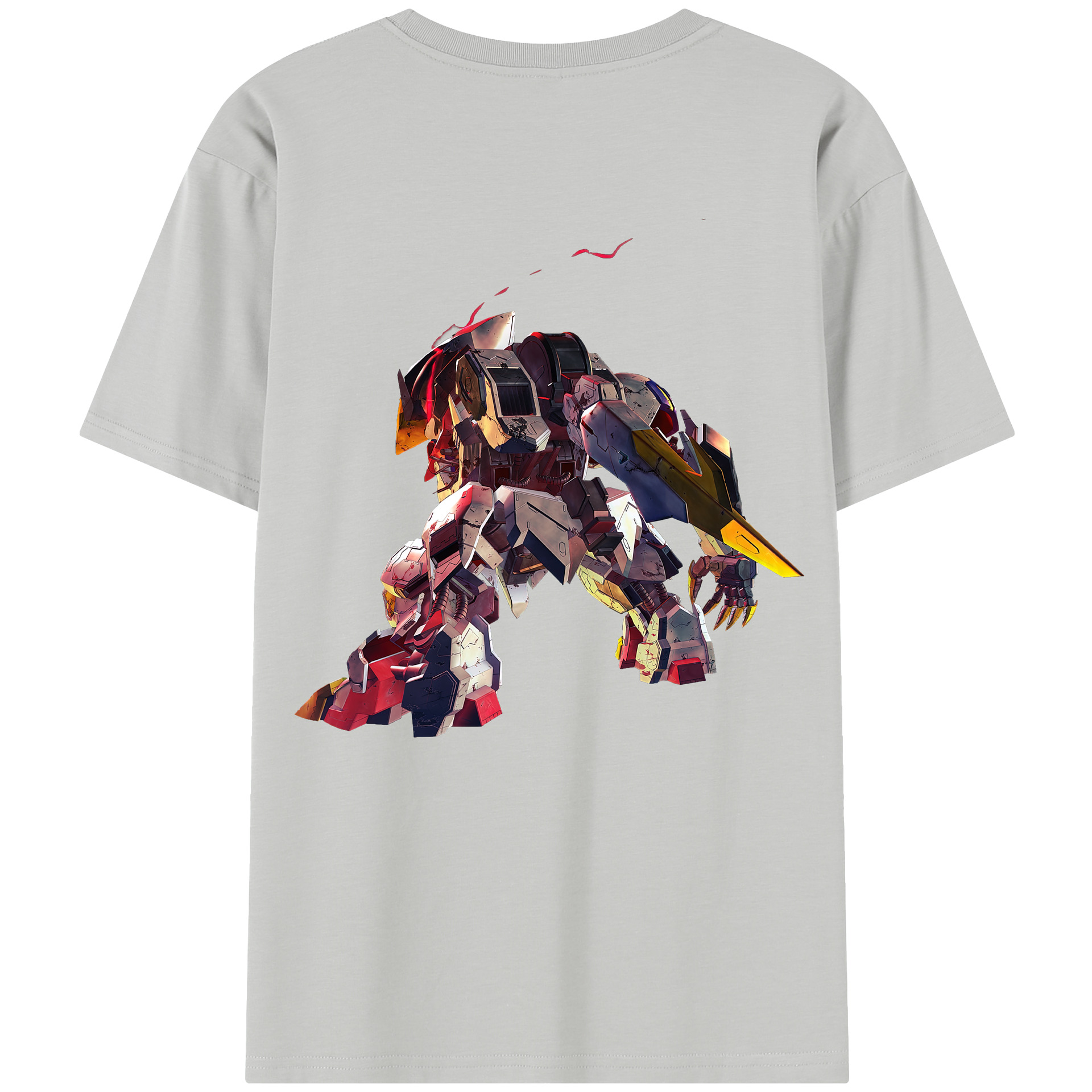 （画像用） 機動戦士ガンダム Mobile Suit Gundam レディース半袖Tシャツ(バックプリント)