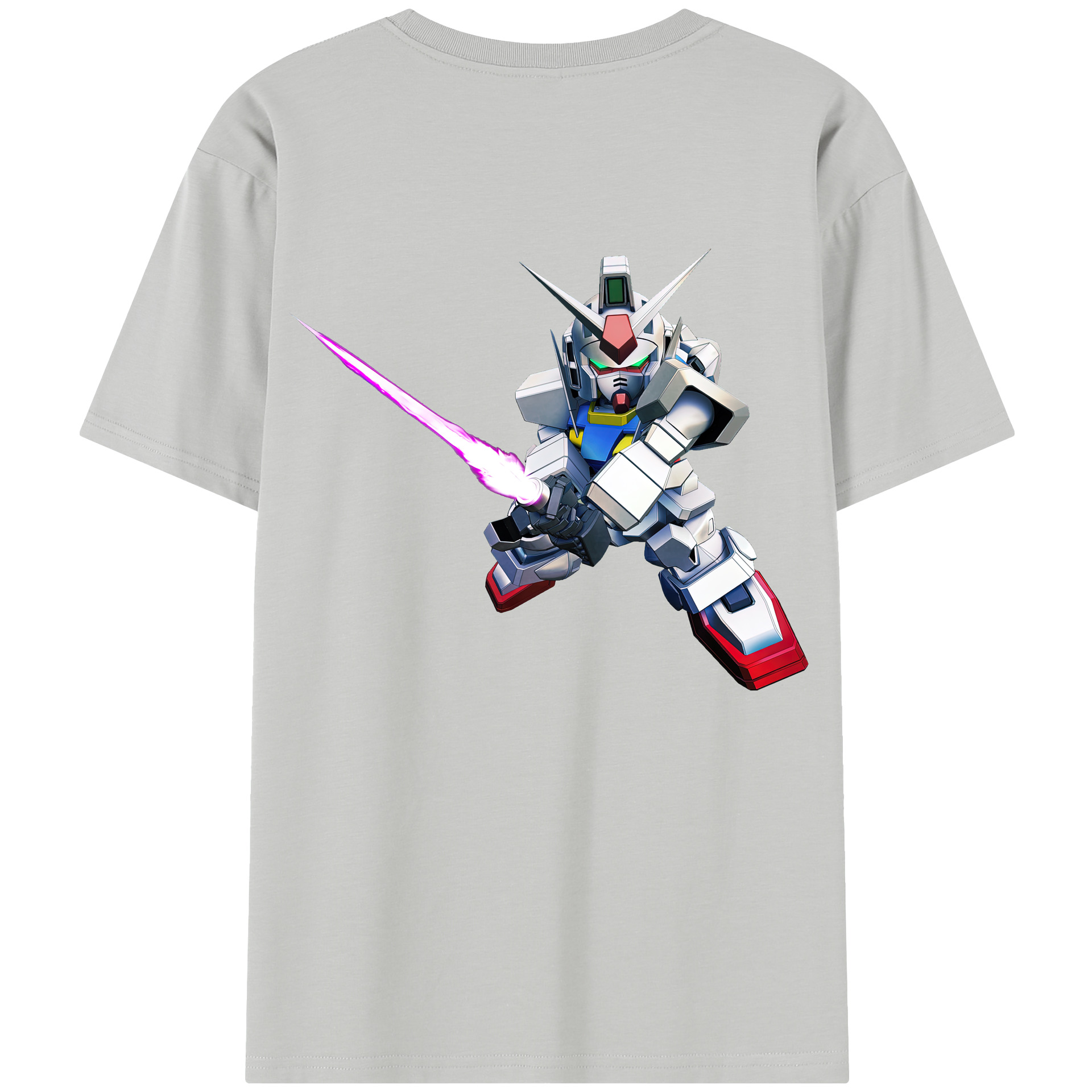 （画像用） 機動戦士ガンダム Mobile Suit Gundam レディース半袖Tシャツ(バックプリント)