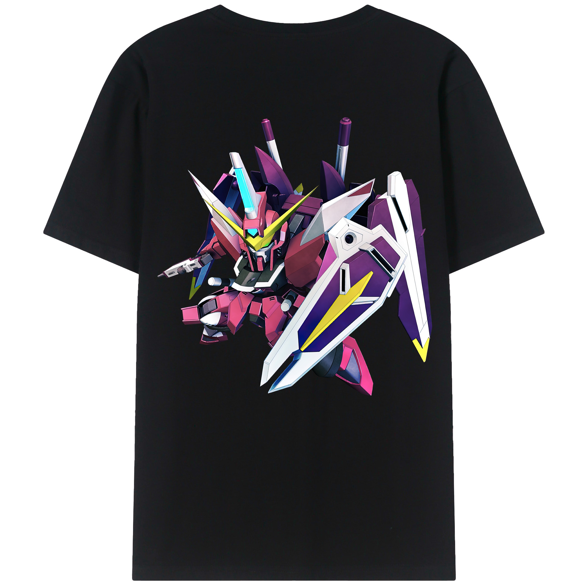 （画像用） 機動戦士ガンダム Mobile Suit Gundam レディース半袖Tシャツ(バックプリント)