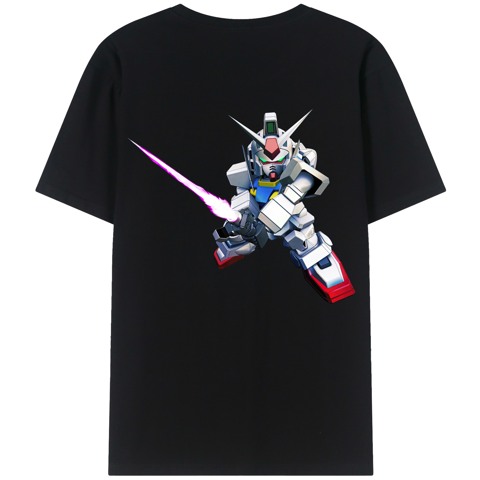 （画像用） 機動戦士ガンダム Mobile Suit Gundam レディース半袖Tシャツ(バックプリント)