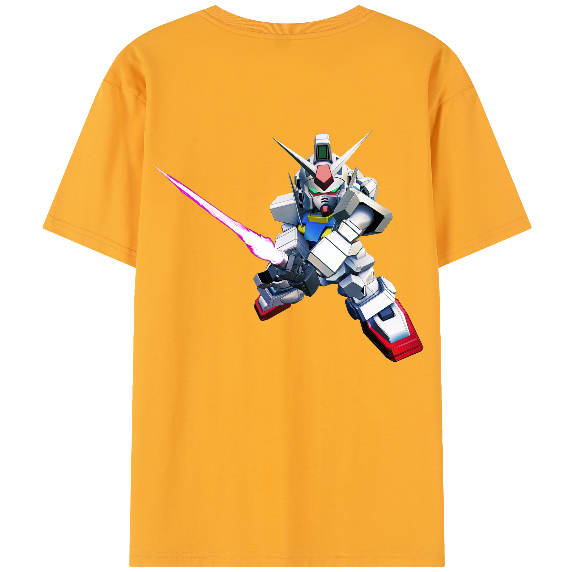（画像用） 機動戦士ガンダム Mobile Suit Gundam レディース半袖Tシャツ(バックプリント)