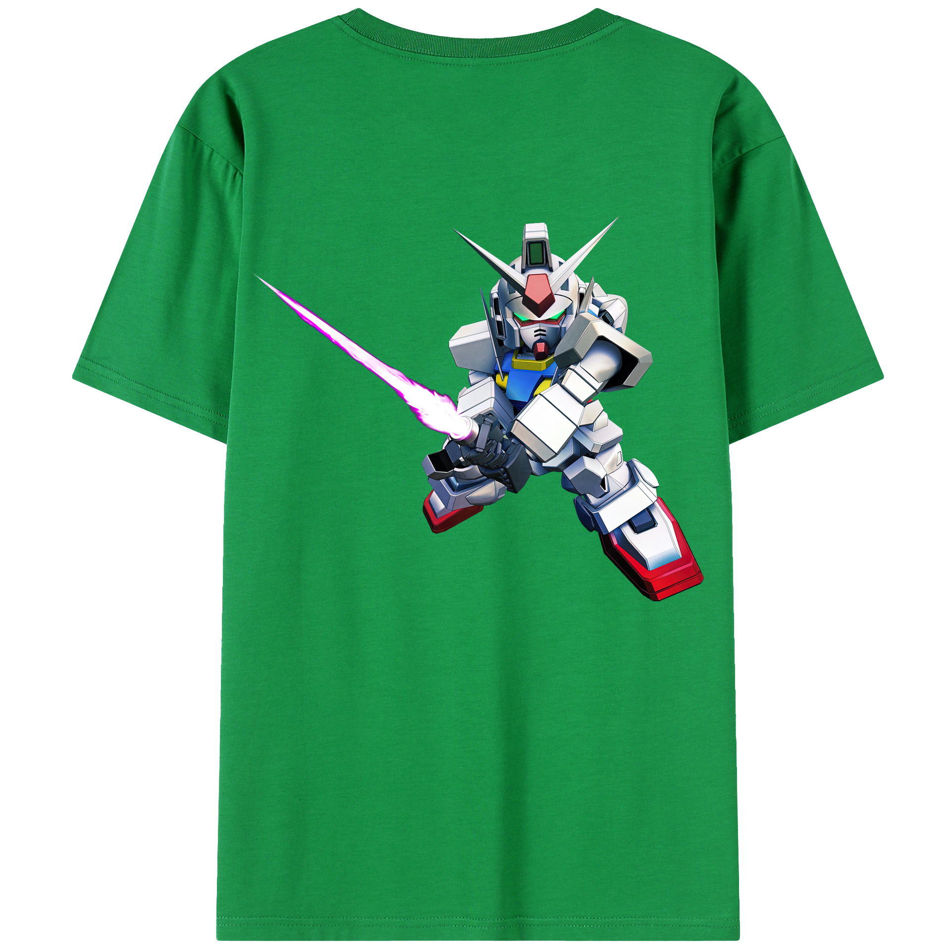 （画像用） 機動戦士ガンダム Mobile Suit Gundam レディース半袖Tシャツ(バックプリント)