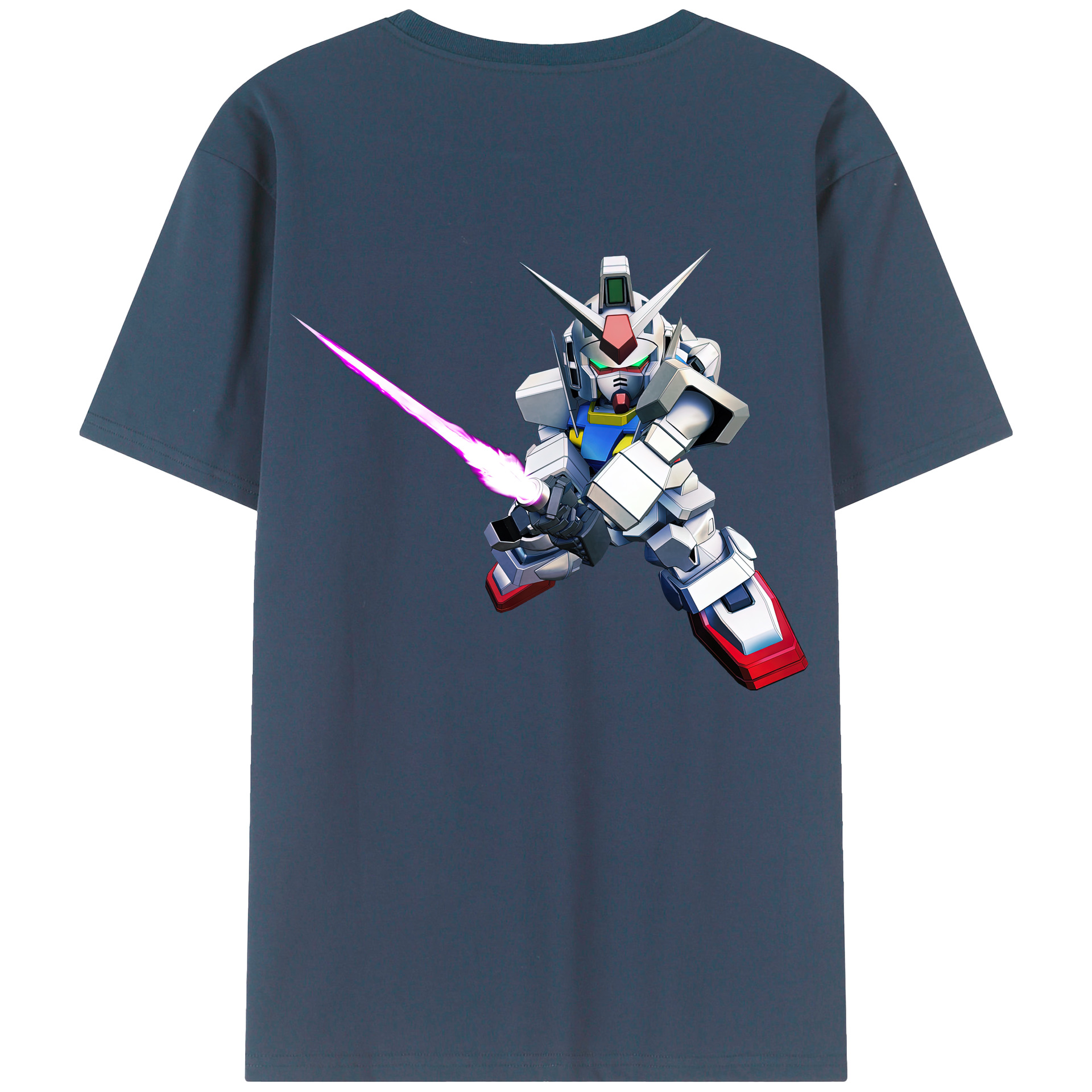 （画像用） 機動戦士ガンダム Mobile Suit Gundam レディース半袖Tシャツ(バックプリント)